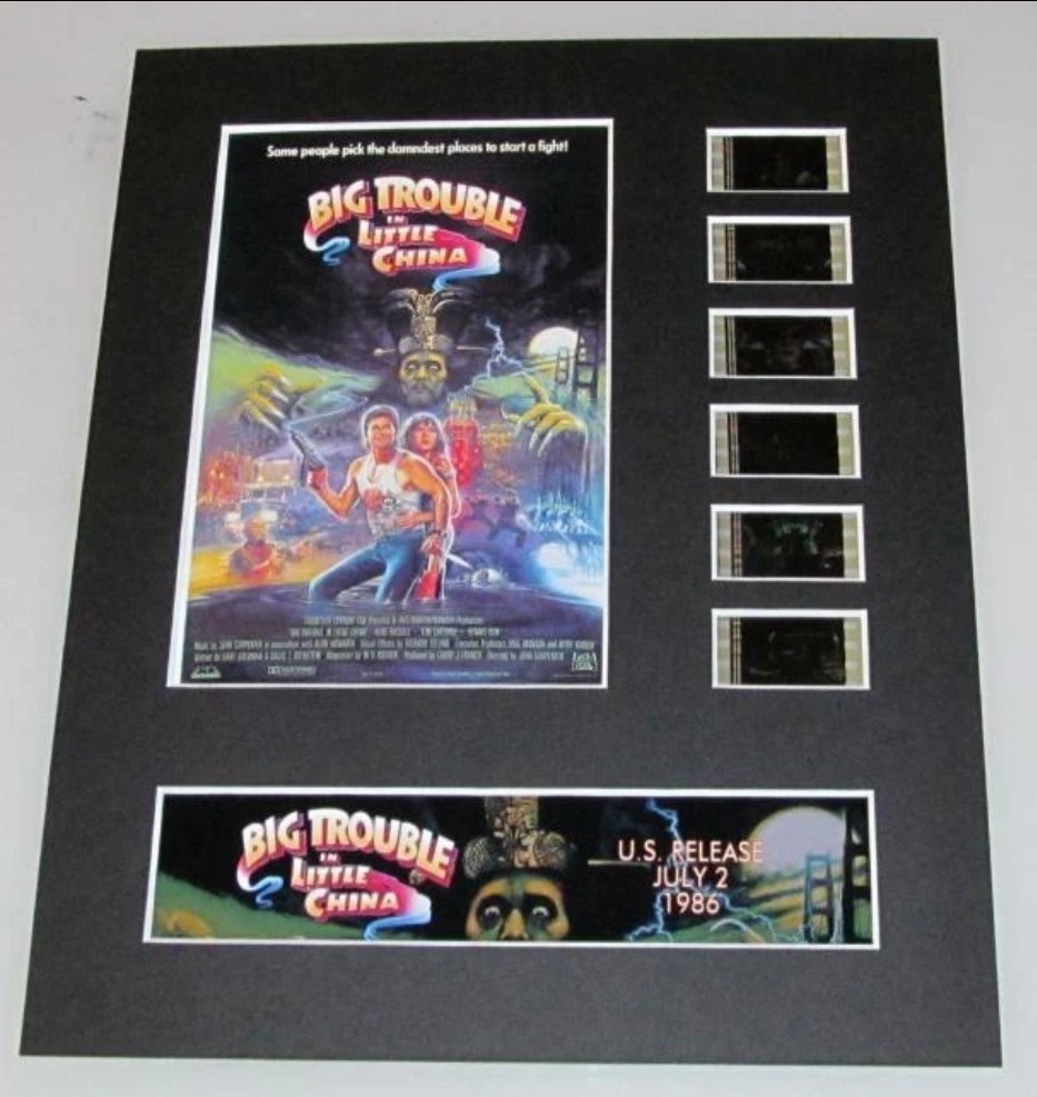 BIG TROUBLE IN LITTLE CHINA Kurt Russell 35mm Movie Film Cell Display 8×10 RARE