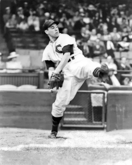 1940S Cleveland Indians Bob Feller Baseball 8×10 PHOTO PRINT
