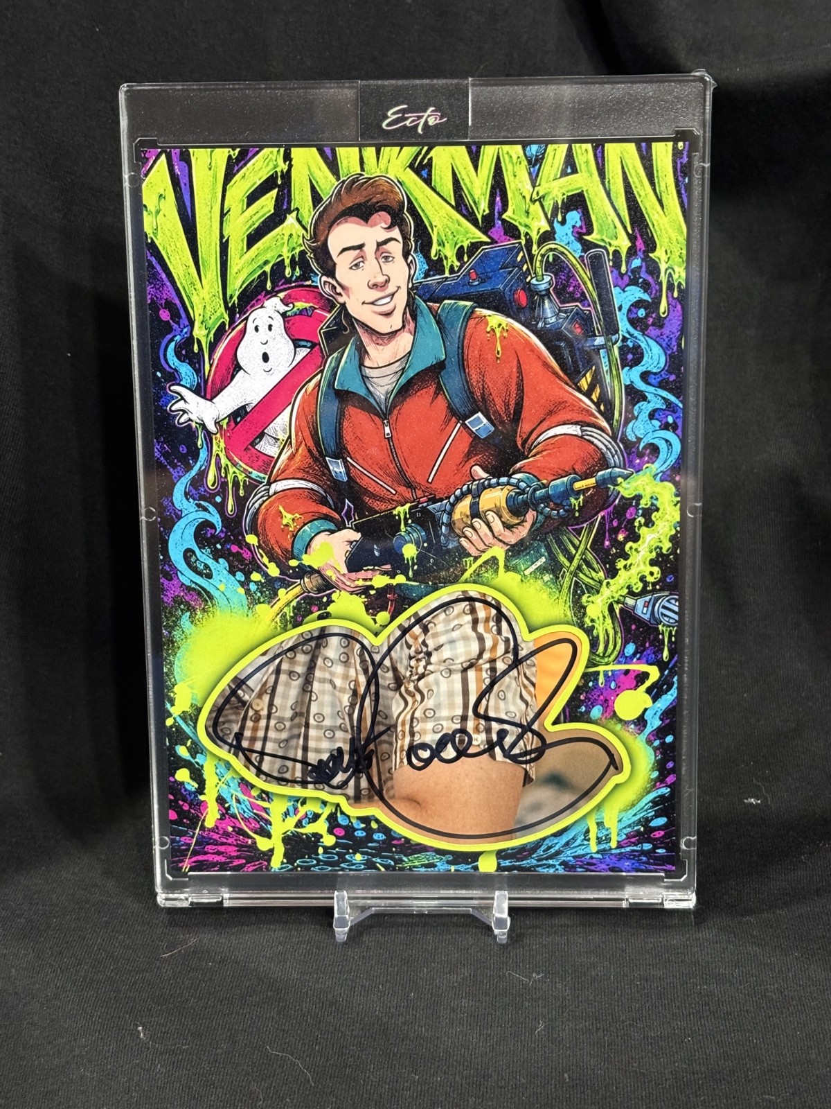 David Coulier Signed Peter Venkman Ghostbusters BAS Beckett 5×7 Cut Signature