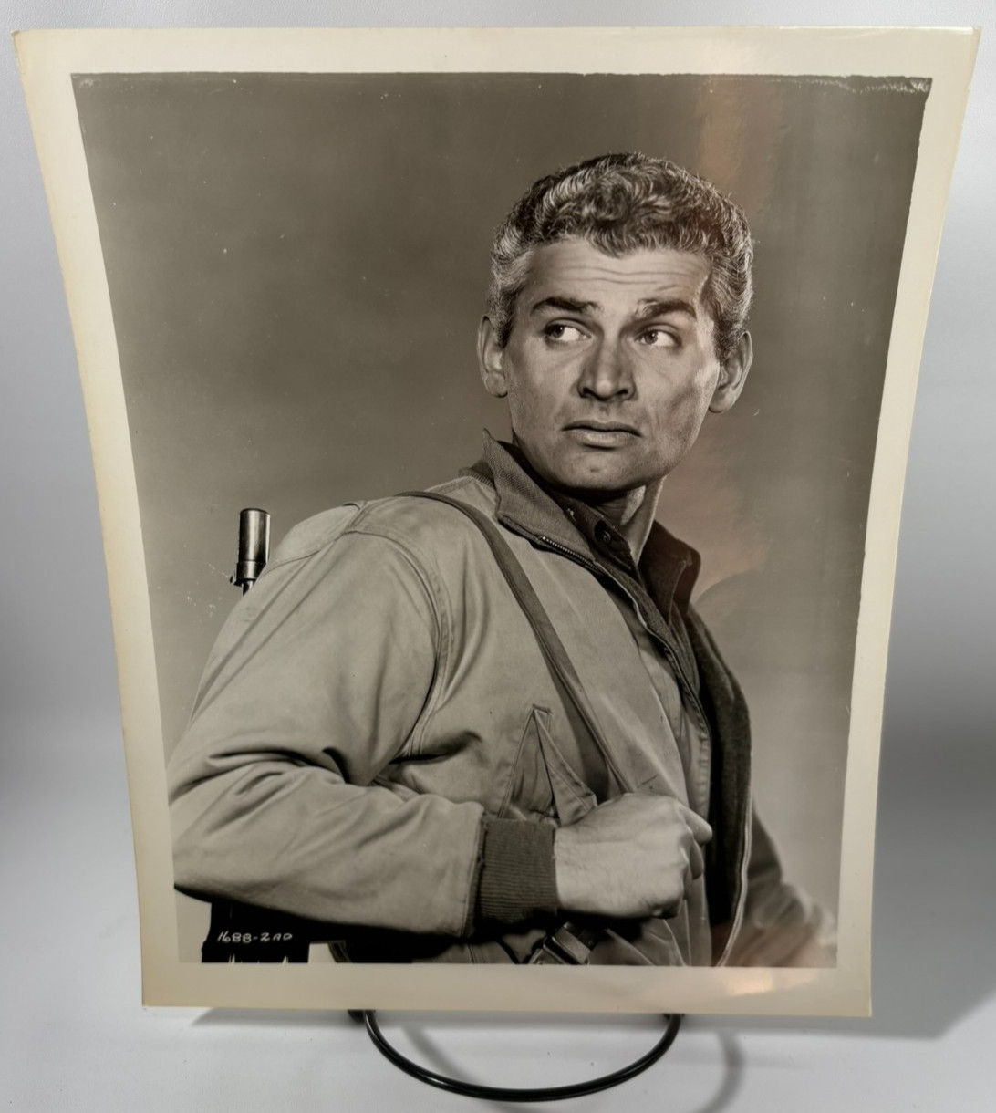 Jeff Chandler Original 1940s Studio Publicity Photo Film Portrait 1688-2AD