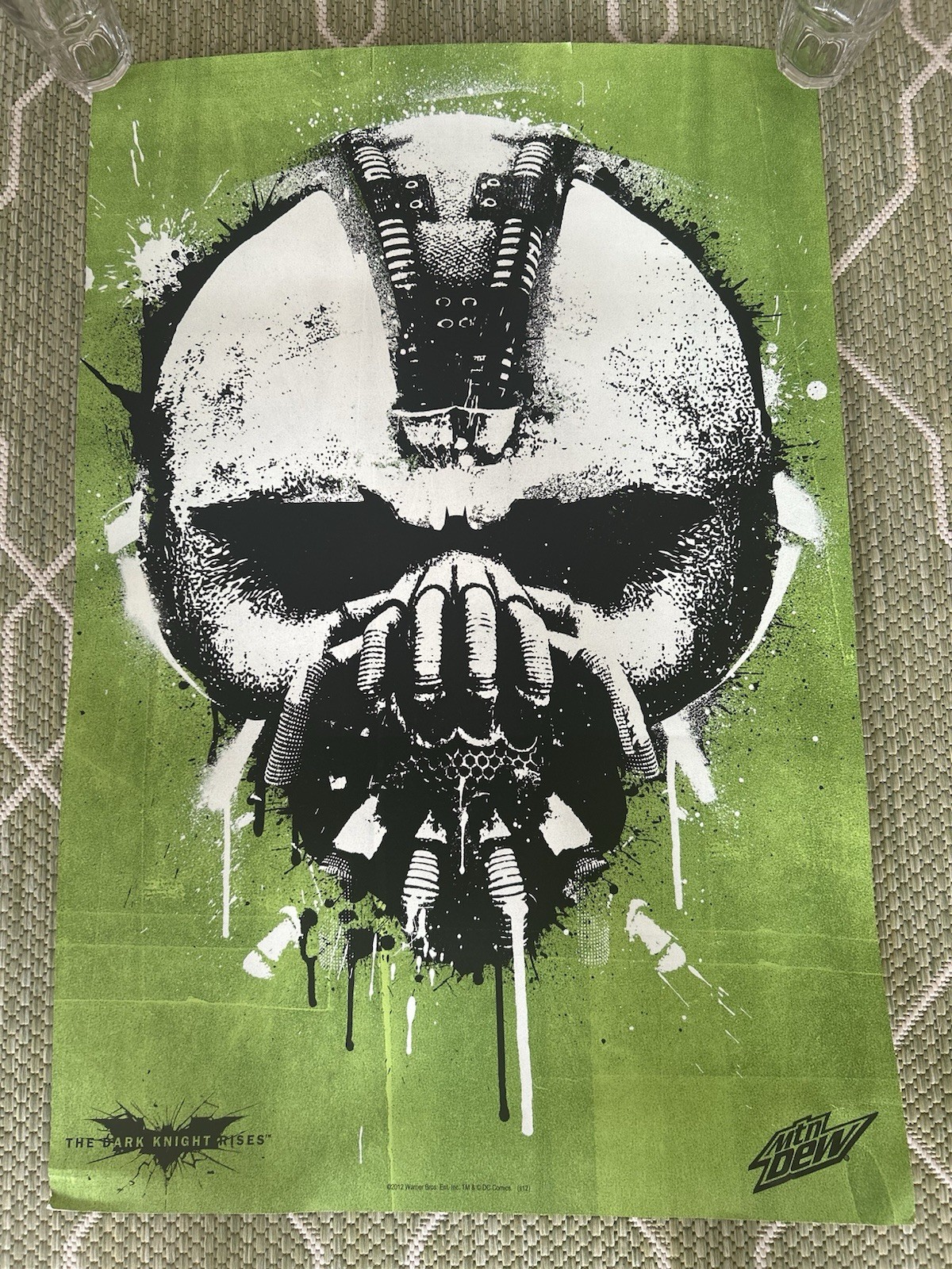 Batman Dark Knight Rises Bane Promo Poster Mountain Dew 2012 Movie 26″x24″