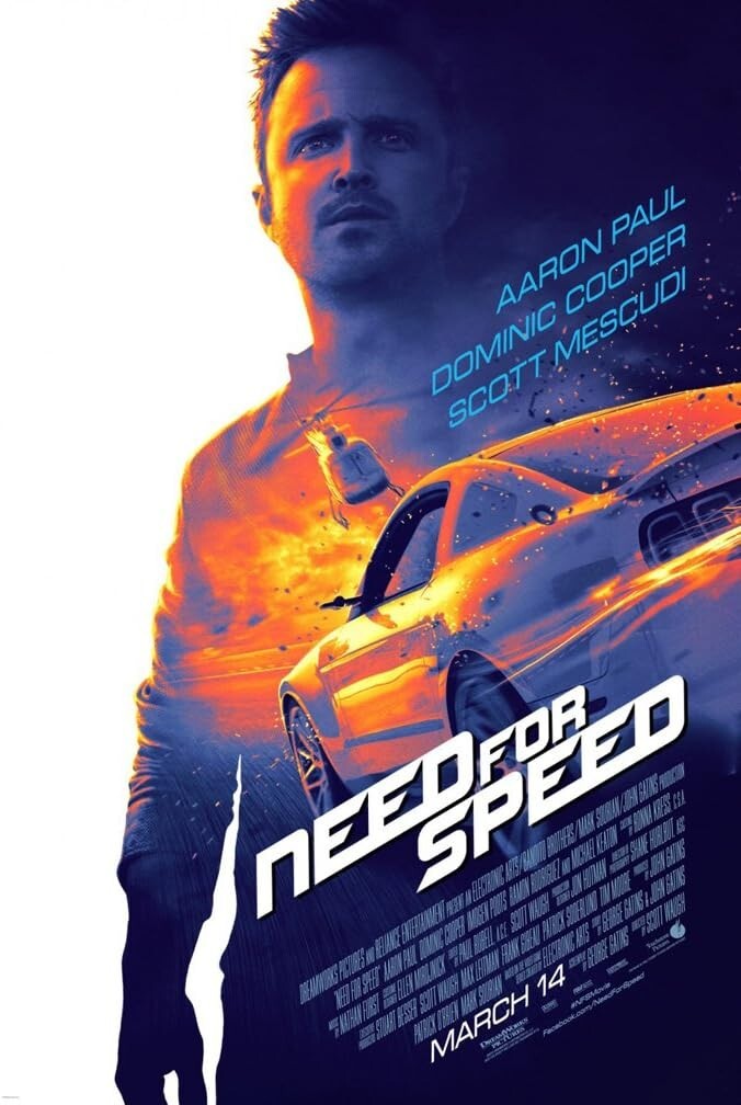 NEED FOR SPEED great original 27×40 D/S movie poster 2014
