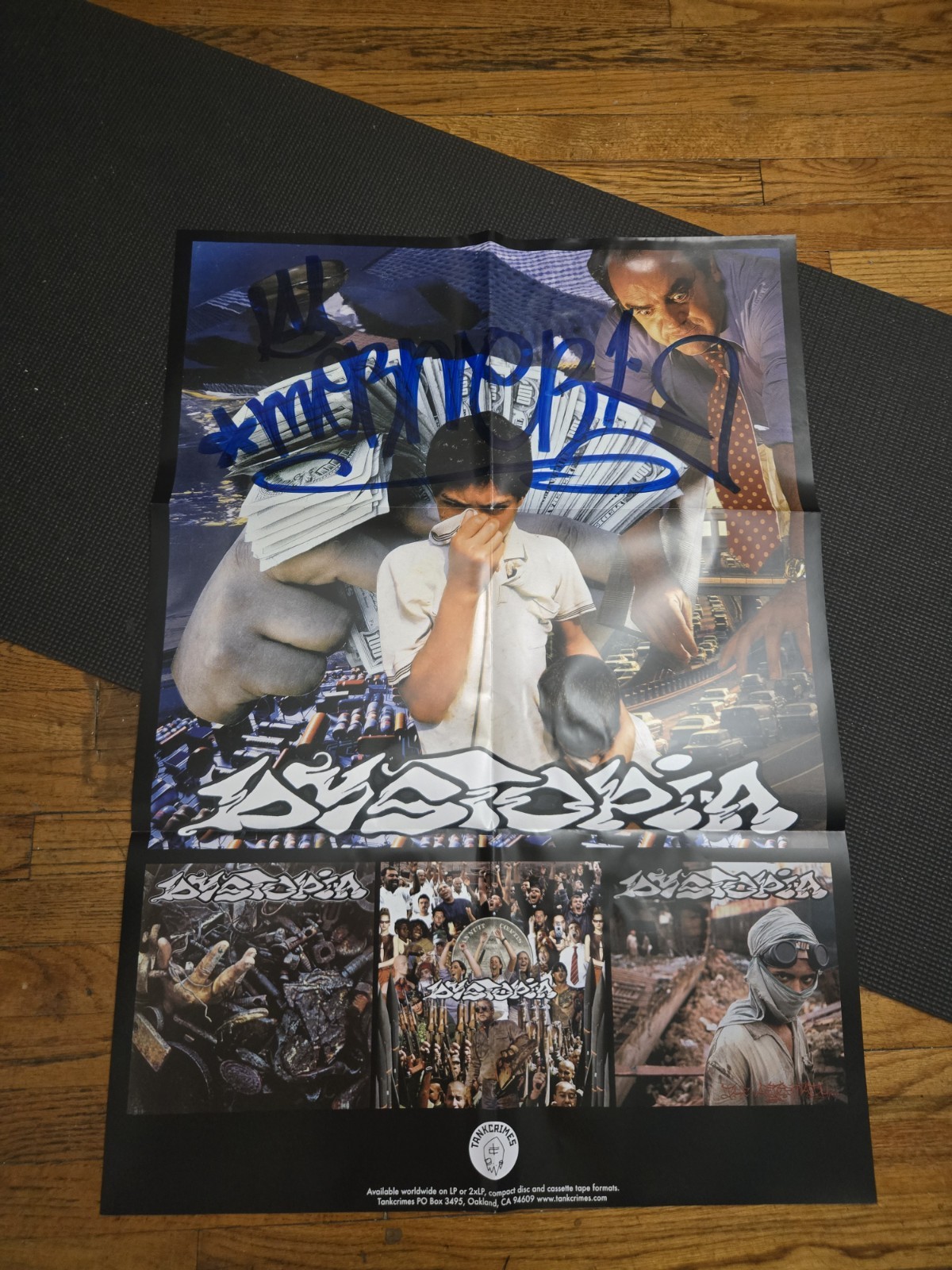 Dystopia Signed Poster Aftermath TODD Crust Punk Doom Metal Noothgrush Haggis