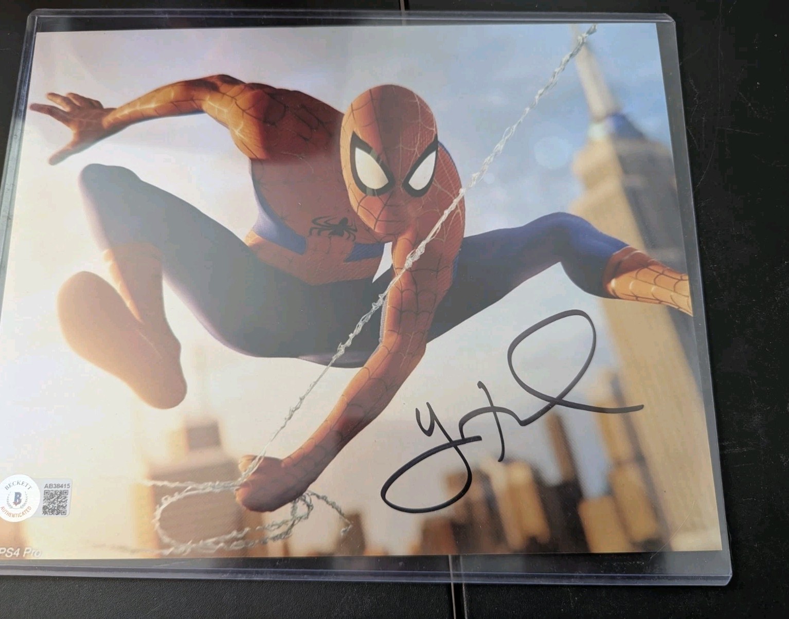 YURI LOWENTHAL Gamer SPIDER-MAN signed autographed 8×10 Auto photo Coa