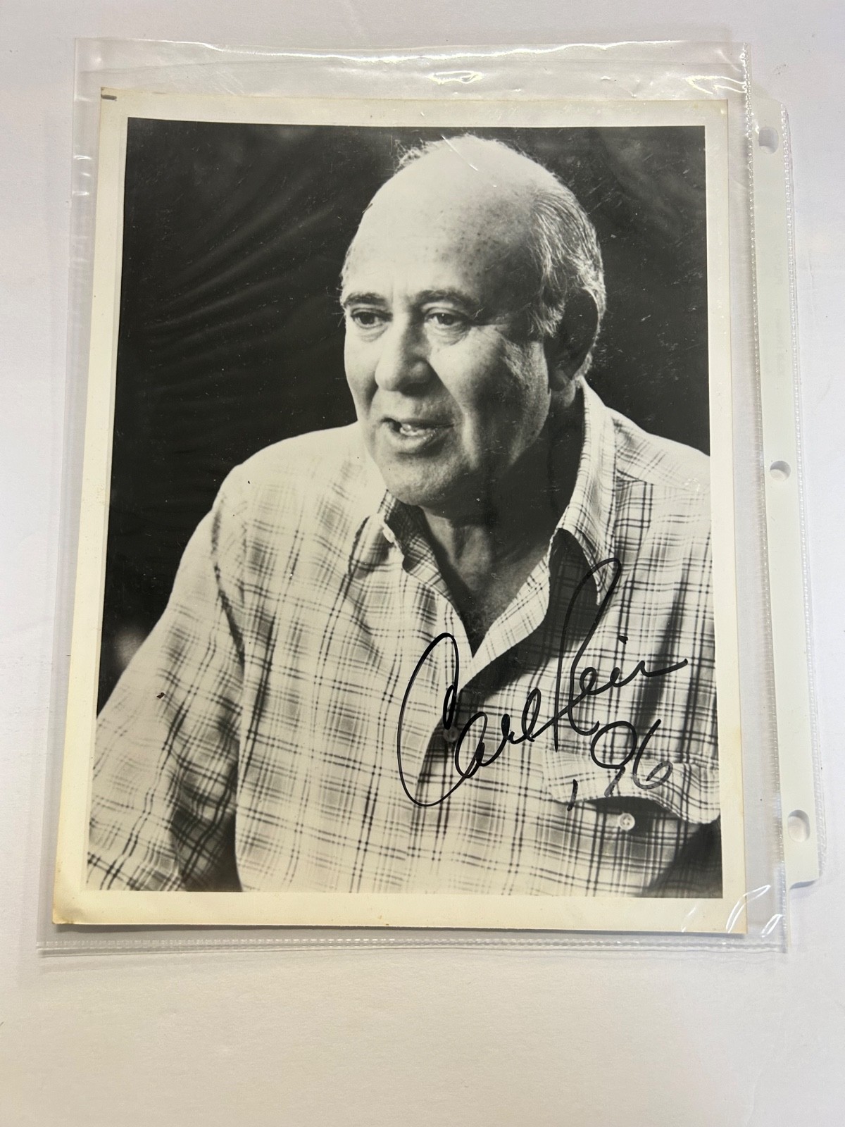 Carl Reiner autographed photo