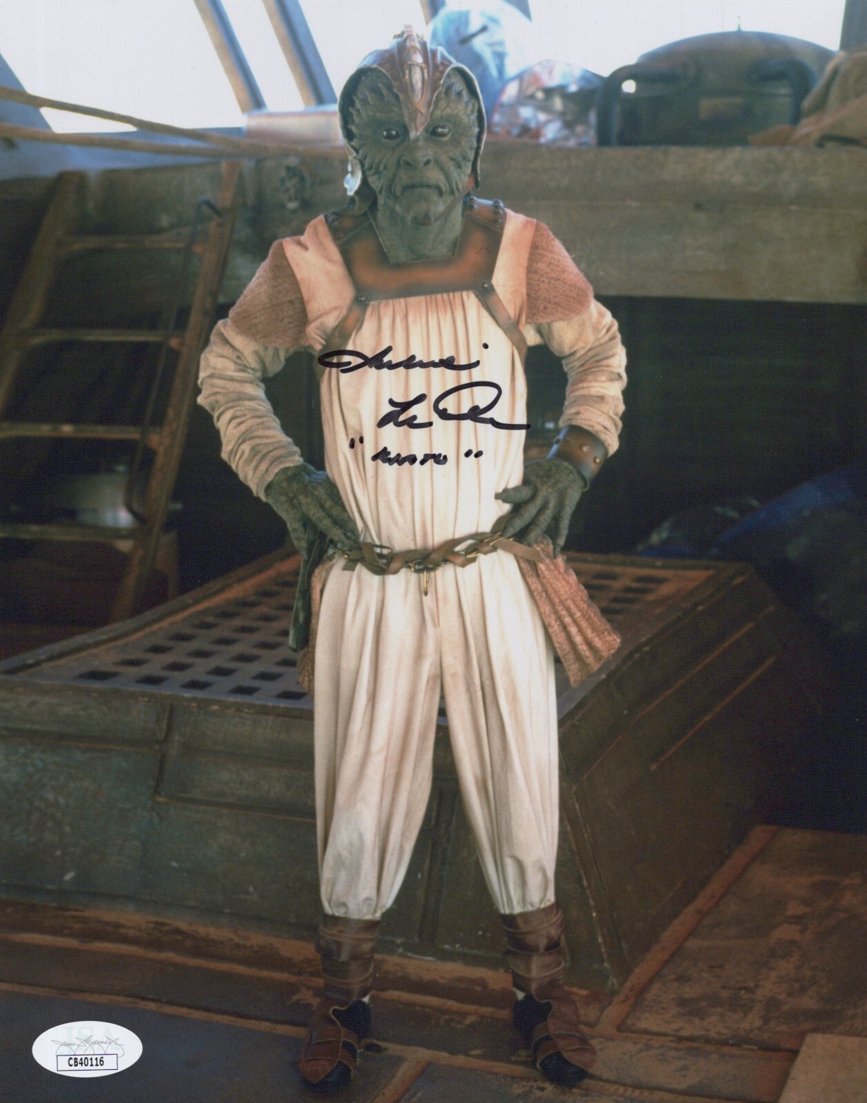 Star Wars- Julius LeFlore signed Klaatu 8×10 photo JSA COA