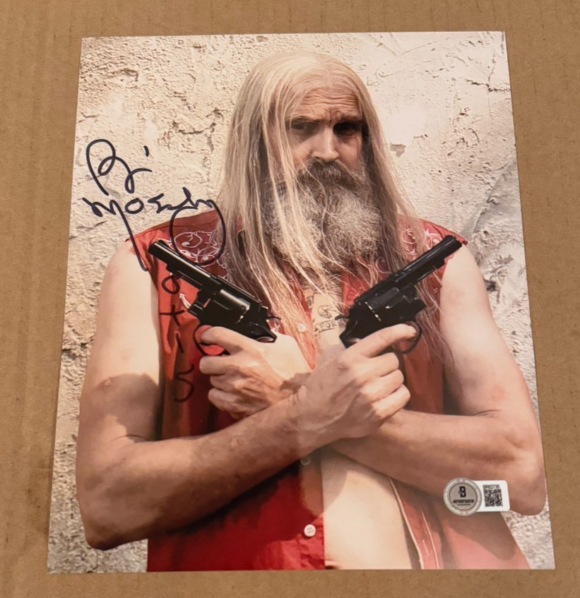 BILL MOSELEY SIGNED 3 FROM HELL 8X10 PHOTO BECKETT COA HAND SIGNED