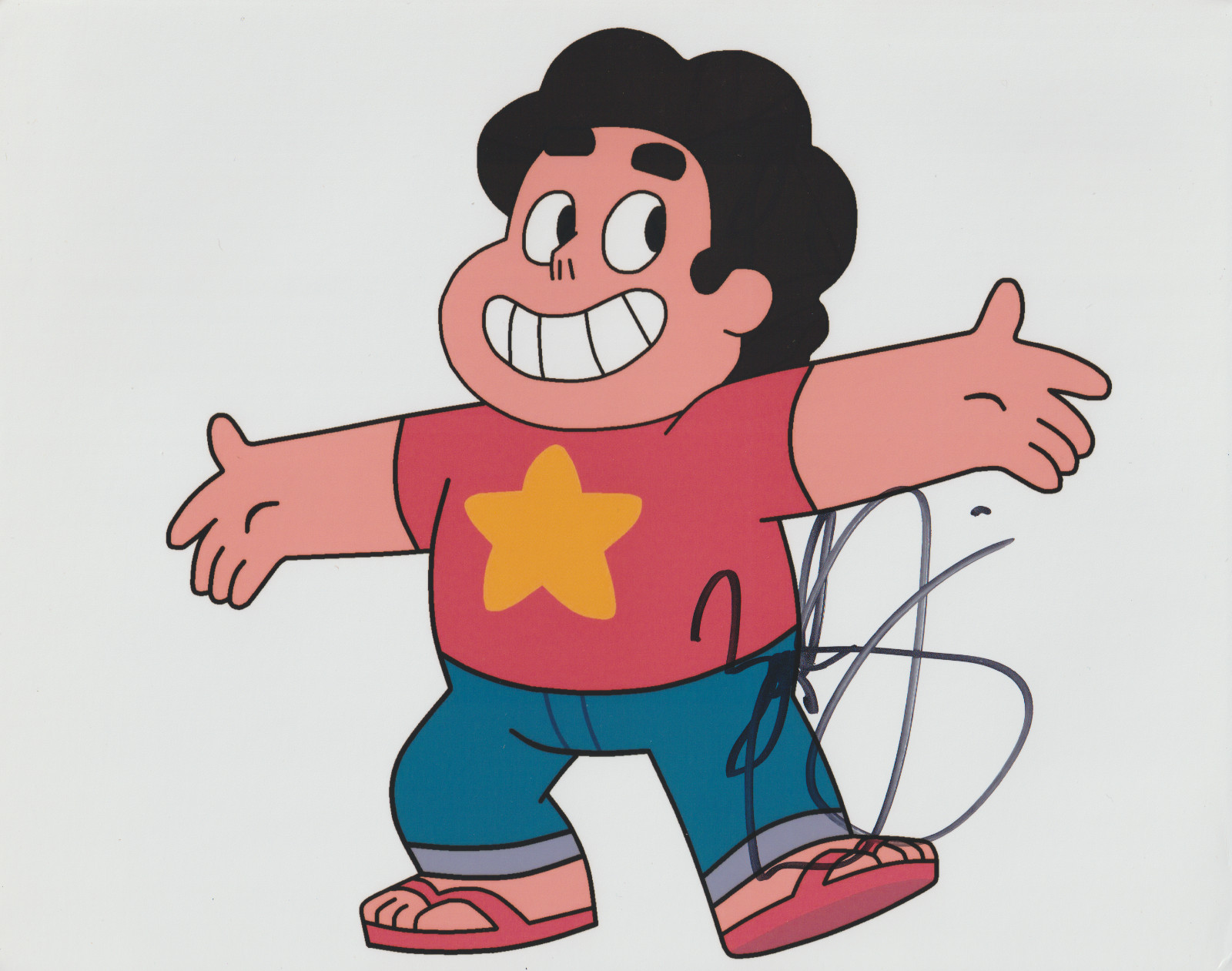 ZACH CALLISON STEVEN UNIVERSE SIGNED 10X8 COLOR PHOTO CARTOON AUTOGRAPH