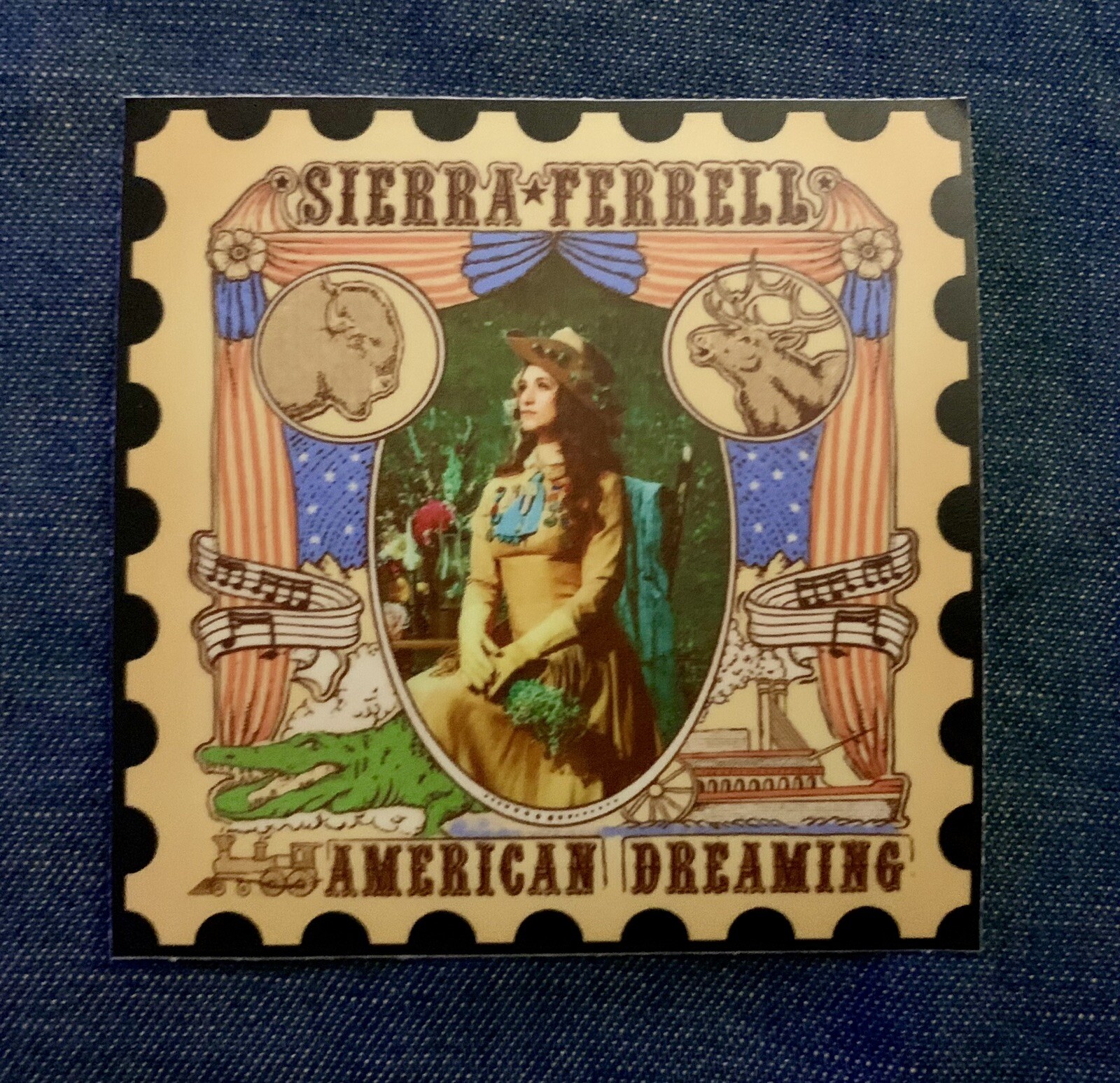 SIERRA FERRELL 3×3 Inch DECAL/STICKER *NICE!* AMERICAN DREAMING Vintage/Retro