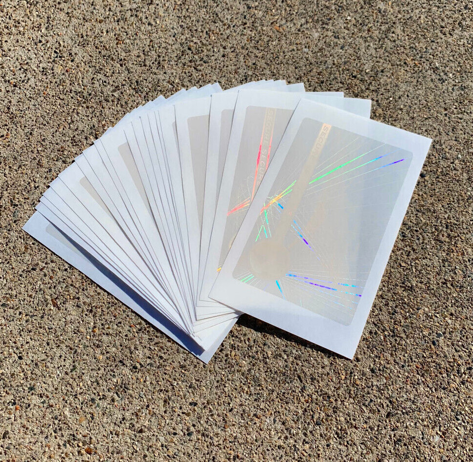 Hologram Overlays – Web & Earth ID Card Teslin / 100 pack / PVC ID CARD