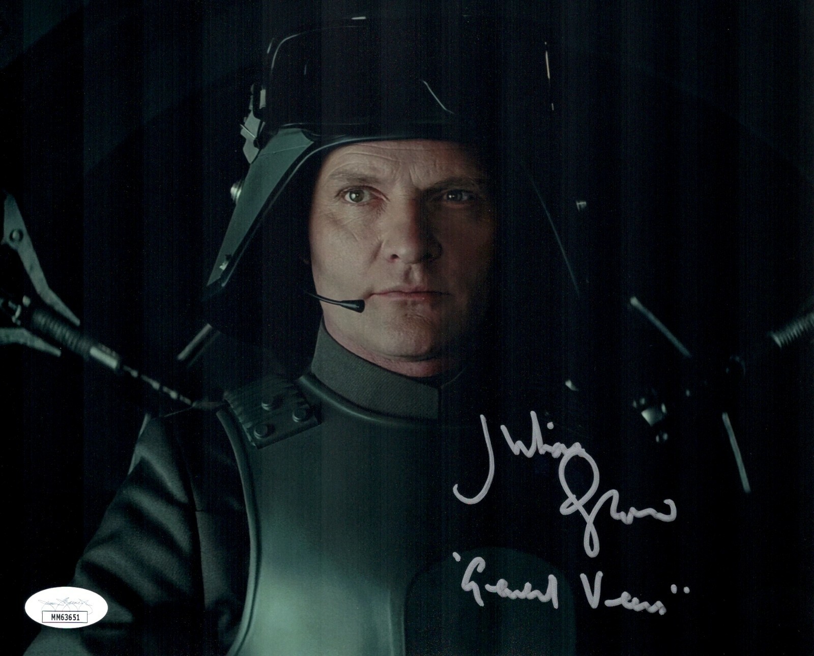 JULIAN GLOVER Signed 8×10 STAR WARS General Veers Autograph JSA COA Cert