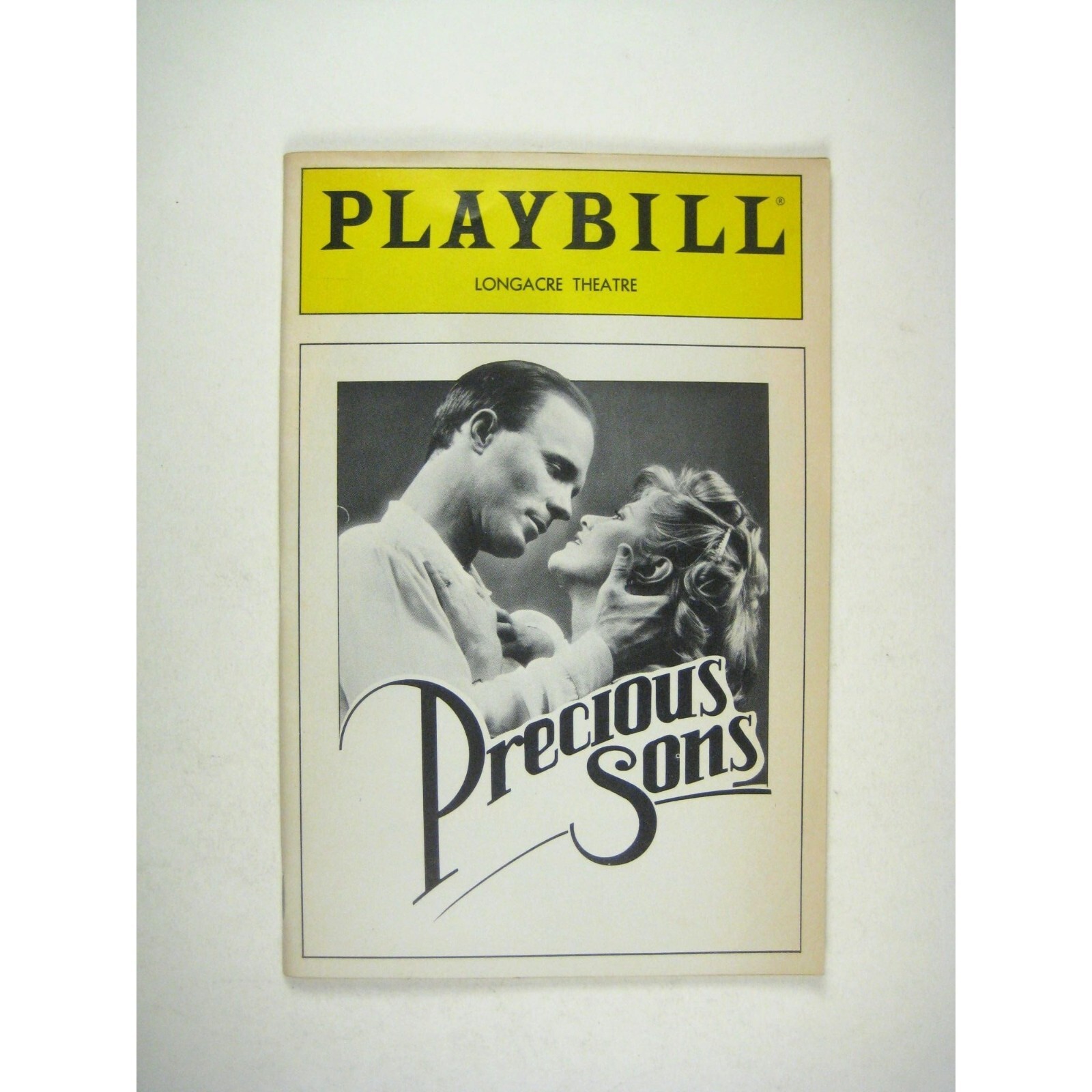 Precious Sons Playbill Longacre Theatre Ed Harris Judith Ivey Opening Night 1986