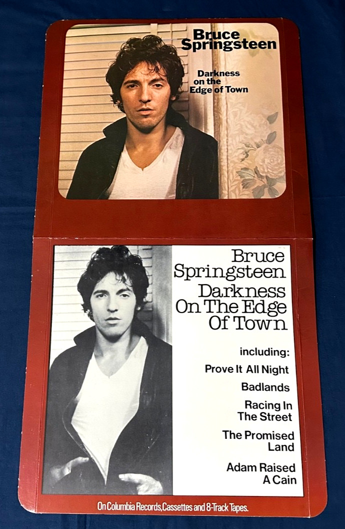 RARE 🔥BRUCE SPRINGSTEEN “Darkness On The Edge” Record Store PROMO DISPLAY 22×12
