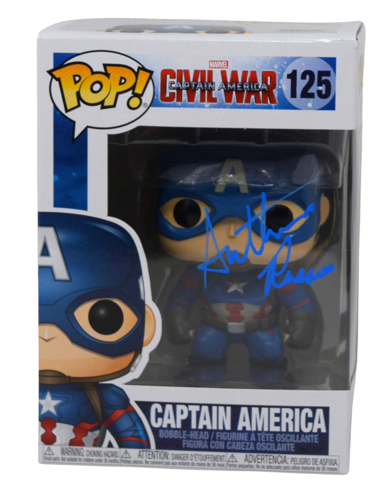 Anthony Russo Signed Autograph Funko Pop Captain America Avengers Beckett COA
