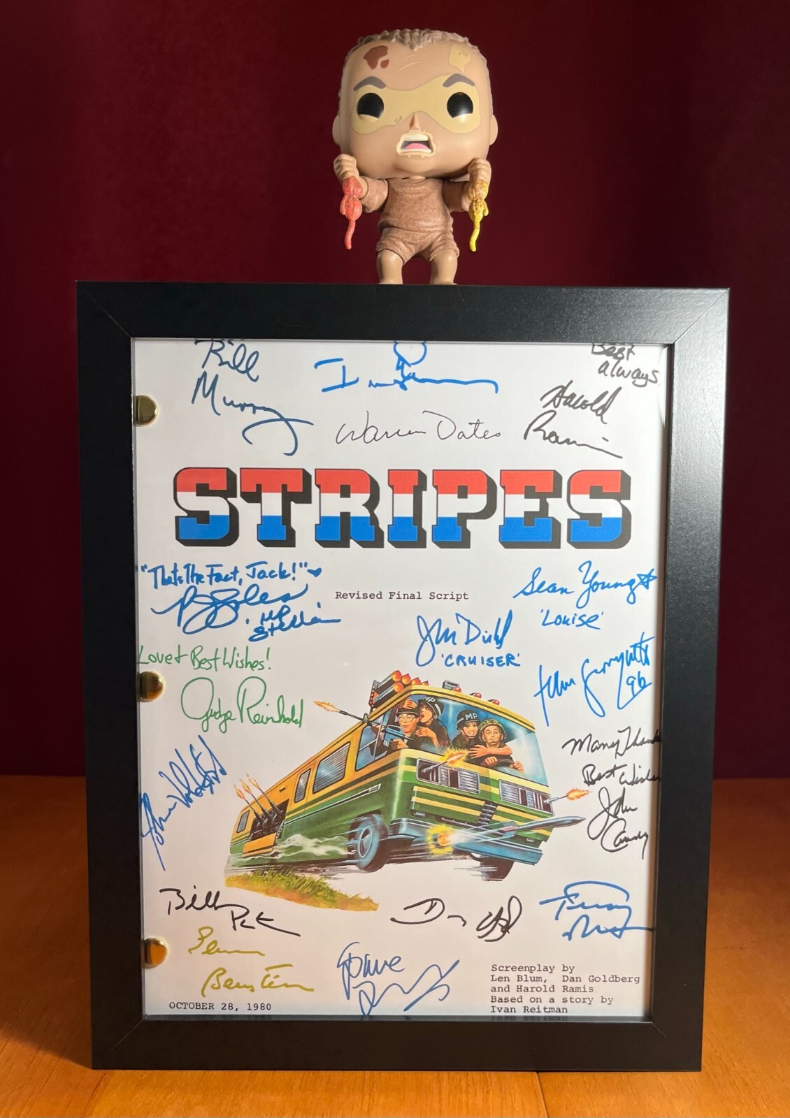 Stripes Script Signed- Autograph Reprints- 125 Pages