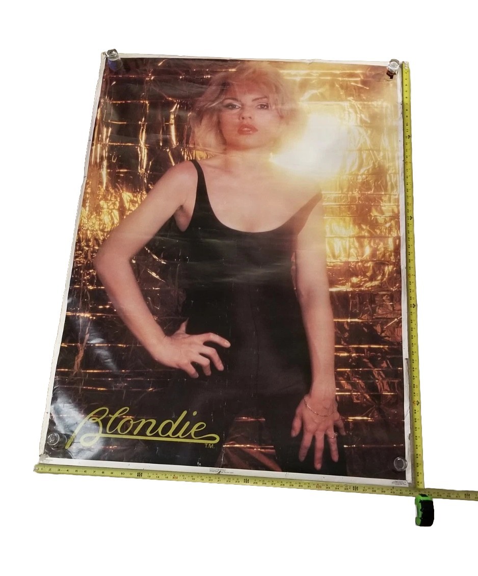 Blondie Deborah Harry Poster Original 1979 Giant XL 42in ×57in Heavy Use London