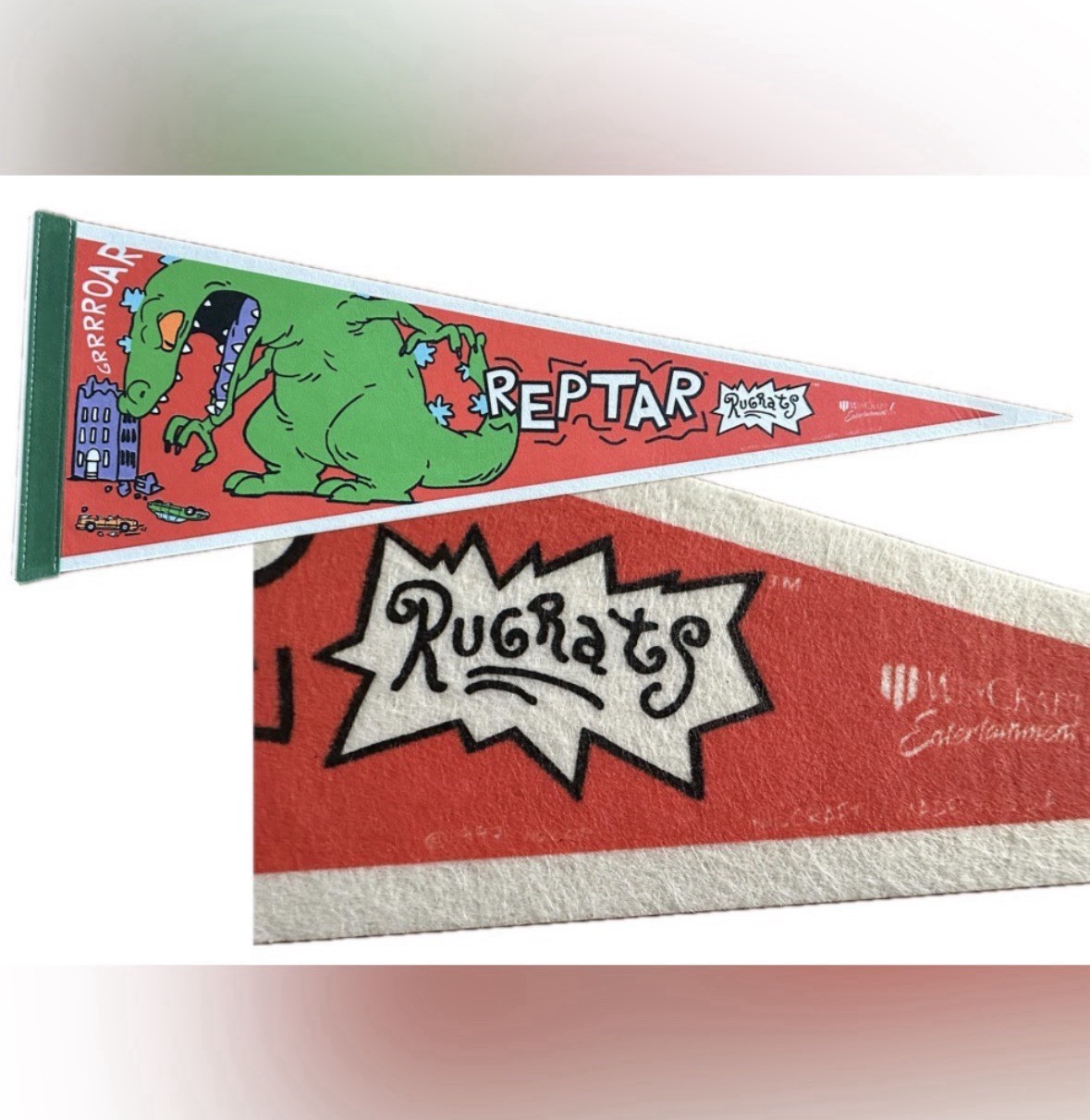 Rare Vtg 1998 Rugrats Complete Collection if Movie Felt Pennants Set