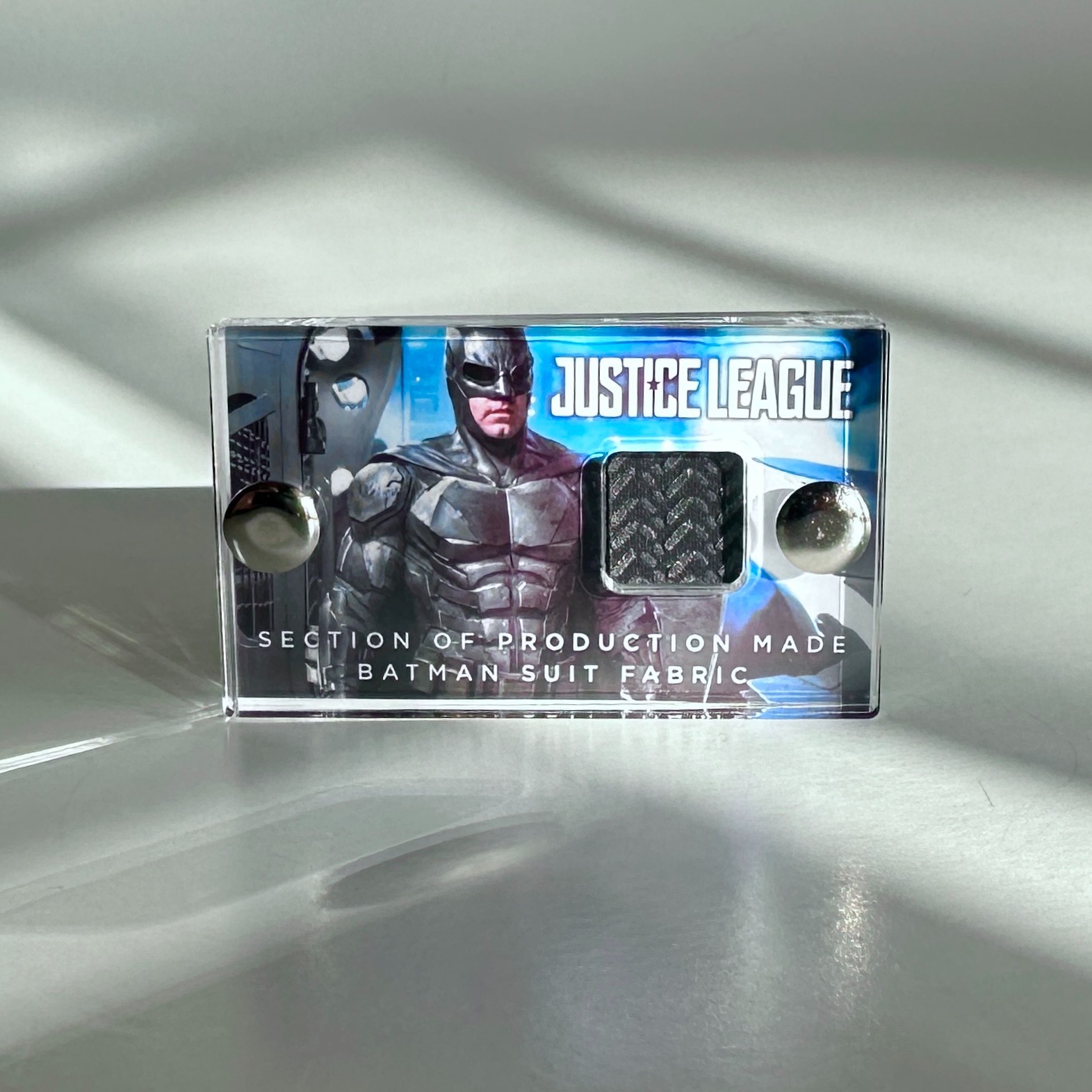 Justice League – Batman Costume Piece – Production Used Movie Prop with COA
