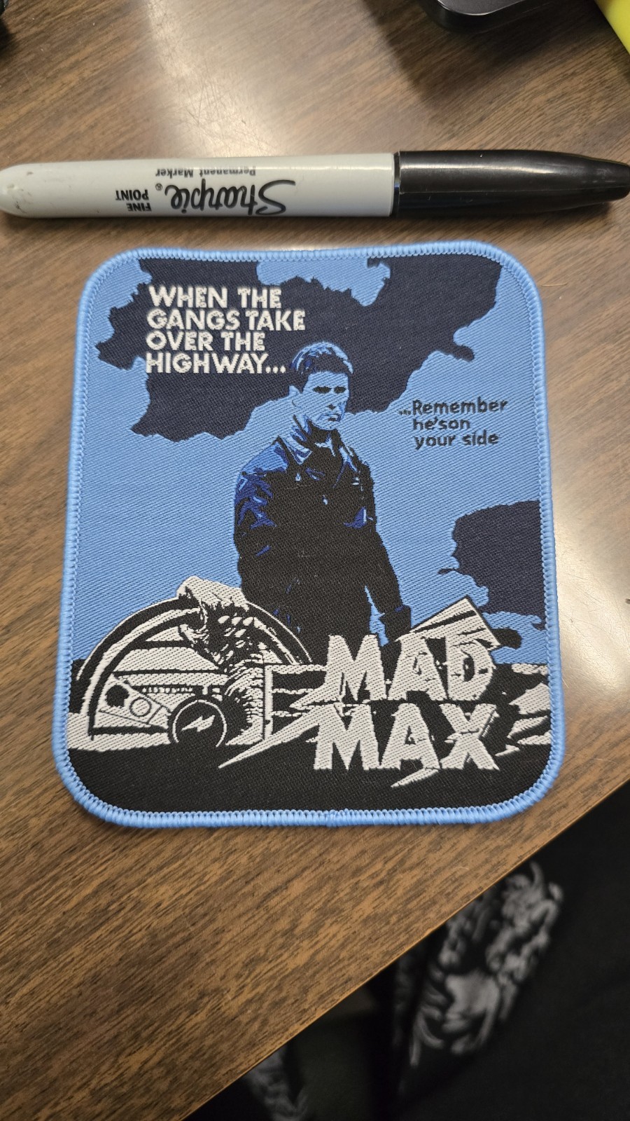 Mad Max WOVEN PATCH [Diecast Car Interceptor Ps4 Xbox One Blu Ray Fury Road Art]