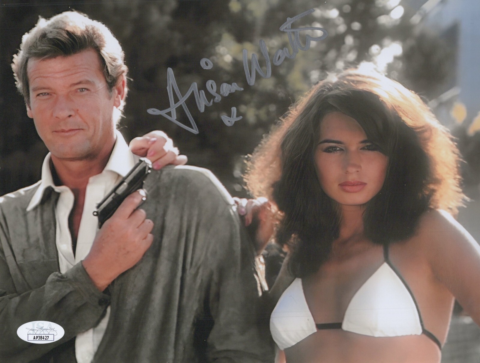 ALISON WORTH Signed BOND GIRL 8×10 Photo Octopussy / For Your Eyes Only JSA COA