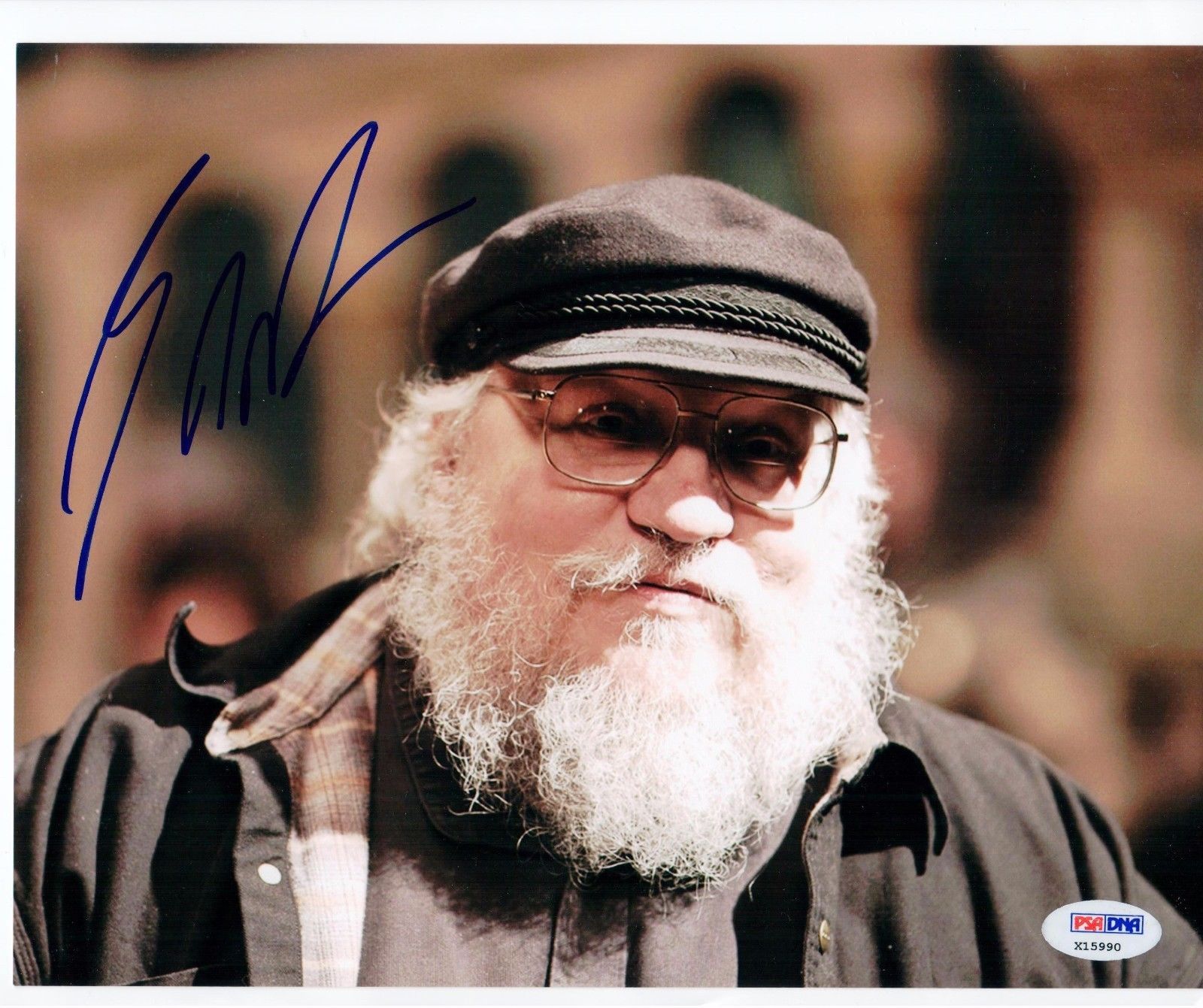 George RR Martin Game of Thrones Creator signed 8×10 photo PSA/DNA