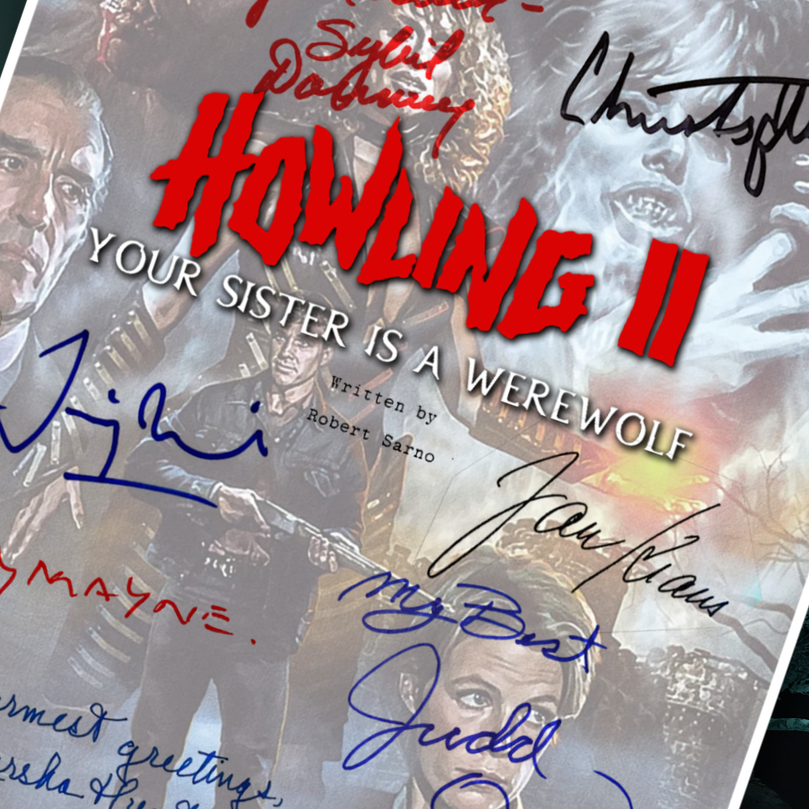 Howling II Script Signed Autograph Reprints Horror Halloween Werewolfs