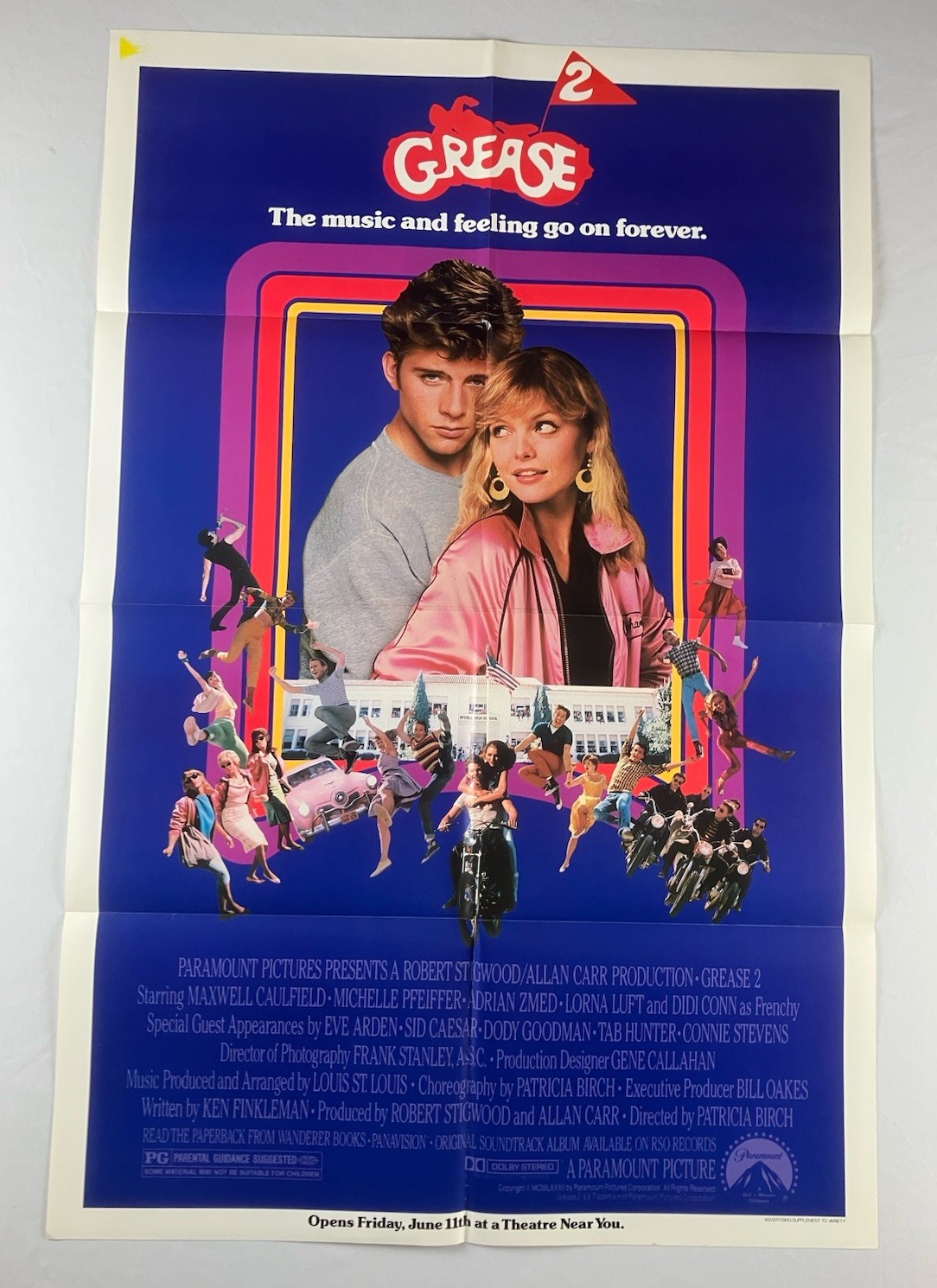 GREASE 2 (1982) Original One Sheet Movie Poster 27″ x 41″ Michelle Pfeiffer