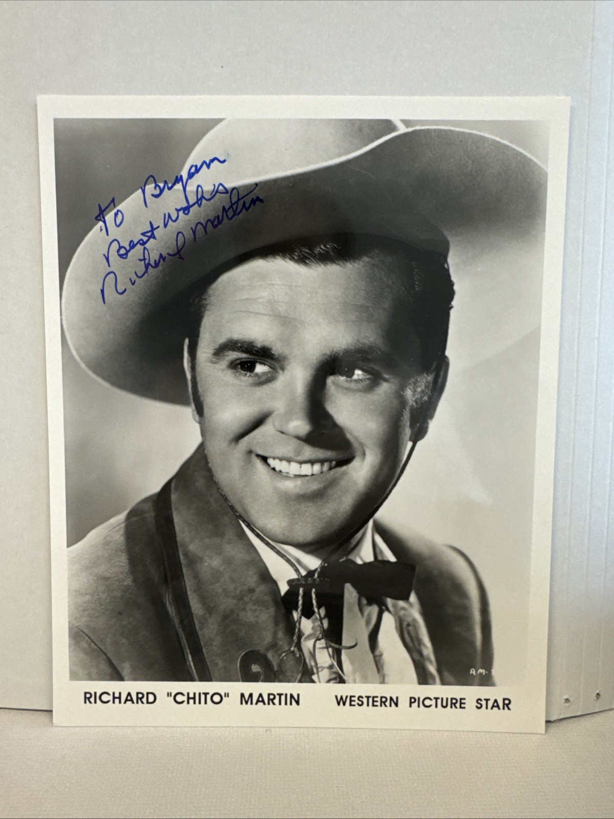 RICHARD MARTIN Signed 8×10 Photo Chito Jose Gonzalez Bustamonte Rafftery