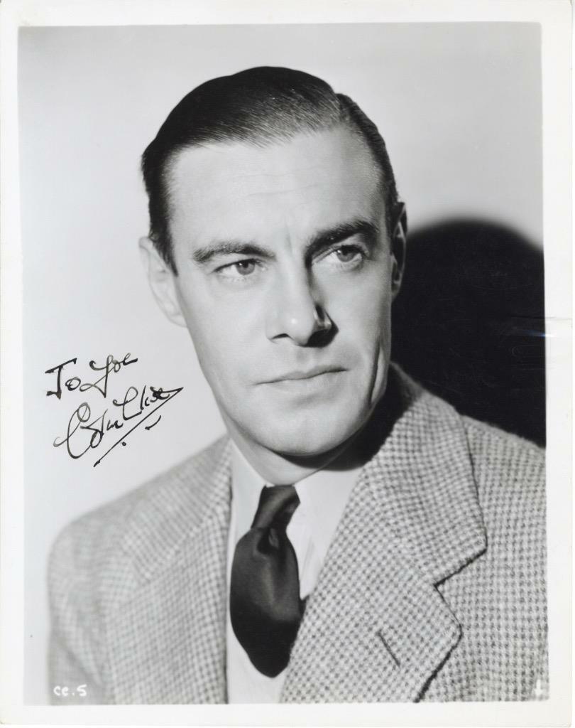 COLIN CLIVE-ORIGINAL AUTOGRAPHED PHOTO-DR FRANKENSTEIN-UNIVERSAL HORROR STAR