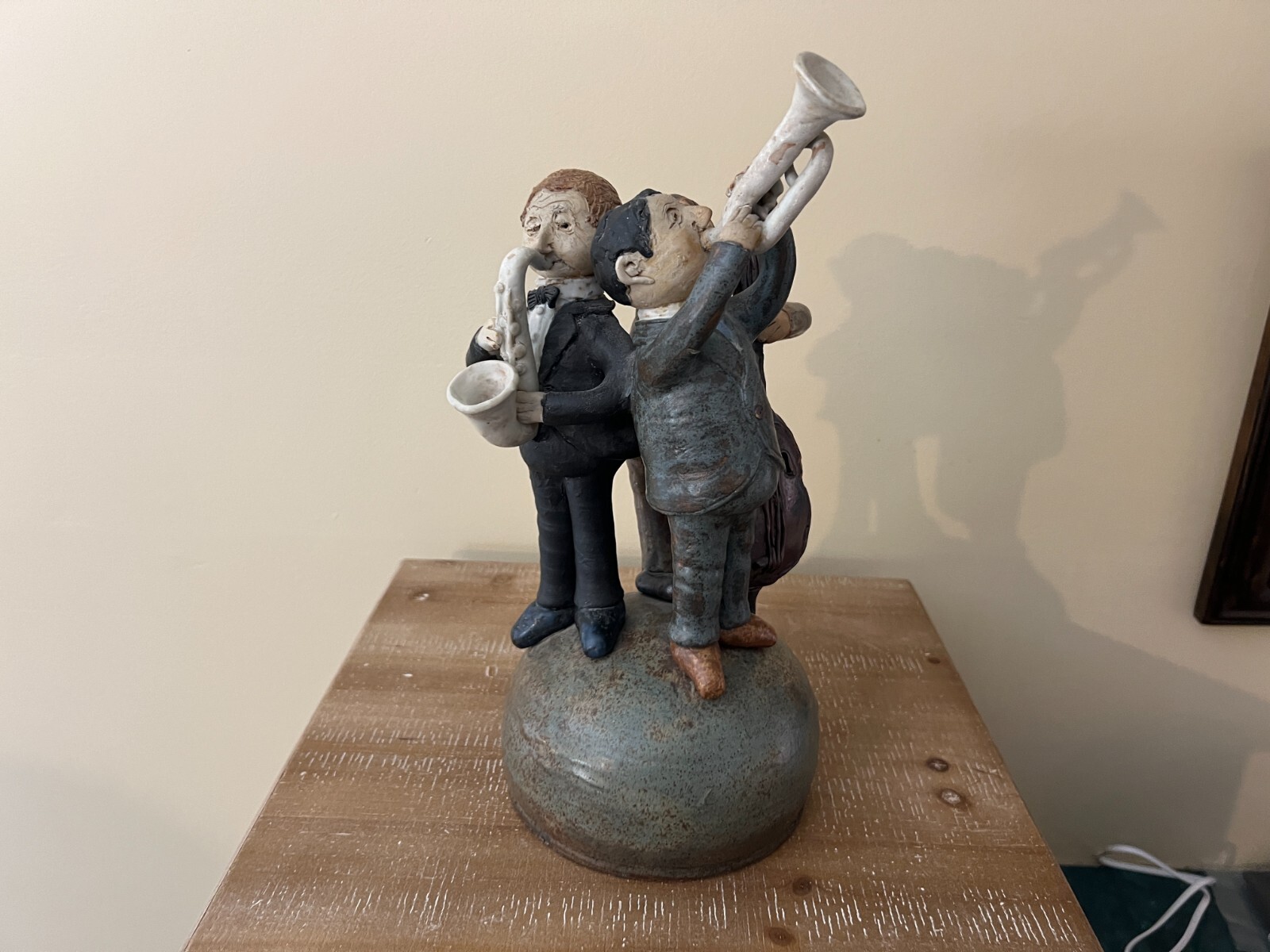 VINTAGE C1966 3 Piece Band Sculpture Signed Cliff Stewart