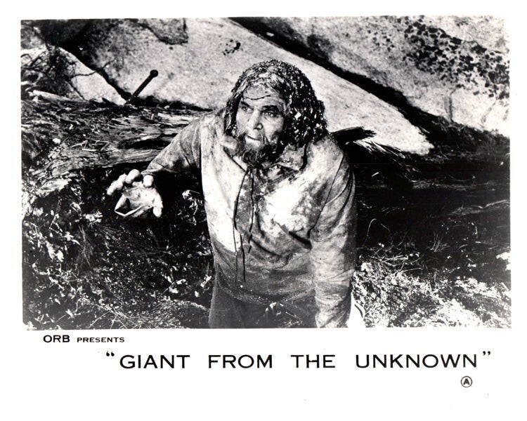 Giant from the Unknown Original Lobby Card Buddy Baer Reanimated Conqueror 1958
