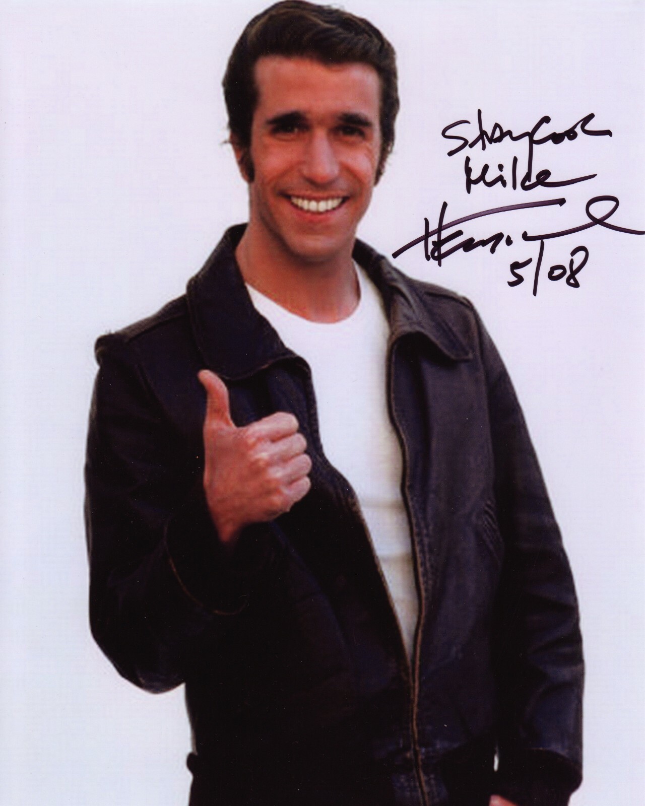 Henry Winkler photo w/reproduction signature archival quality