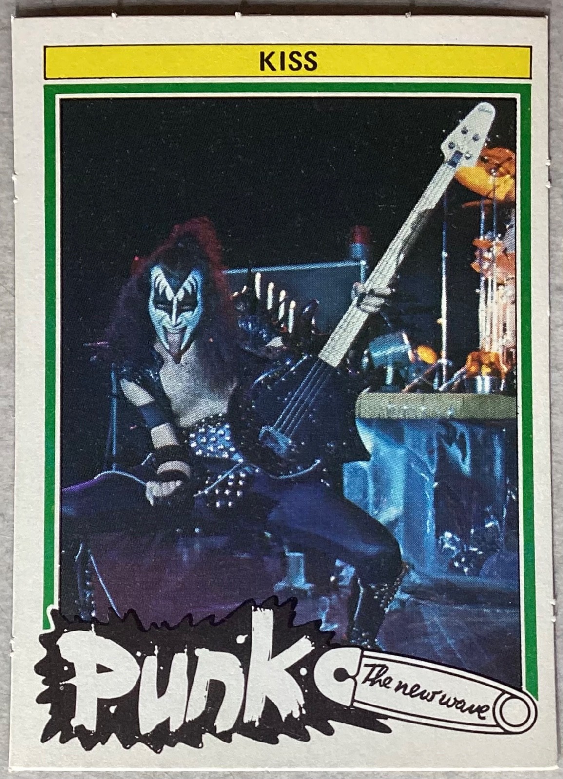 ☠️Special listing – Very Nice KISS Gene Simmons Punk trading card from Holland☠️