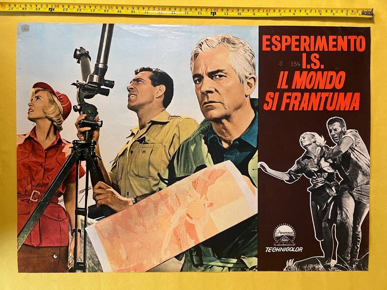 1965 CRACK IN THE WORLD Andrew Marton Italian Fotobusta apocalyptic Poster F7-1