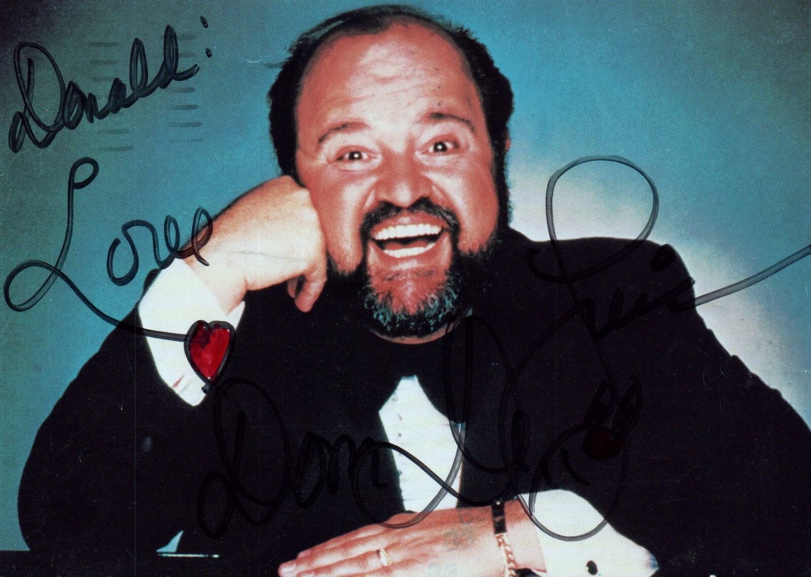 Dom DeLuise Actor Signed 4.25×6 Photo with JSA COA