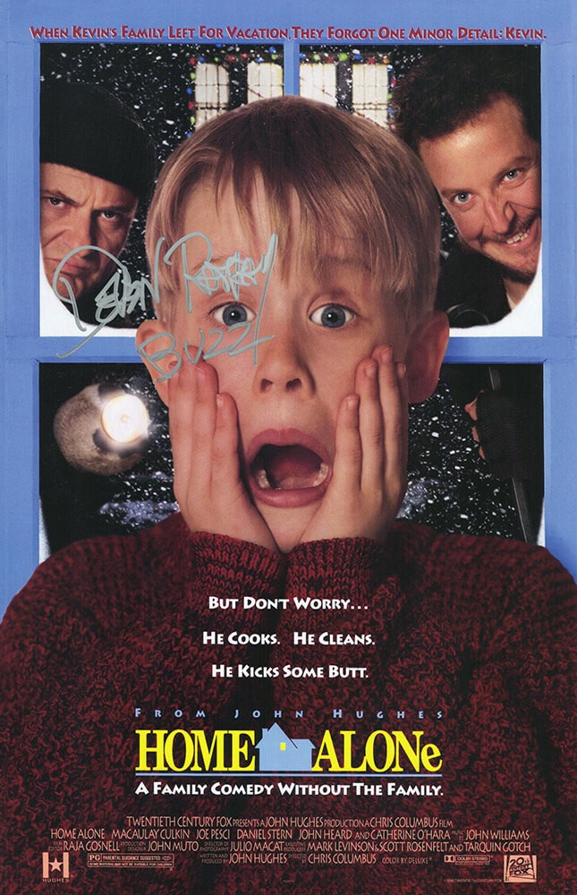 Devin Ratray Signed Home Alone 11×17 Movie Poster w/Buzz (In Silver) – (SS COA)
