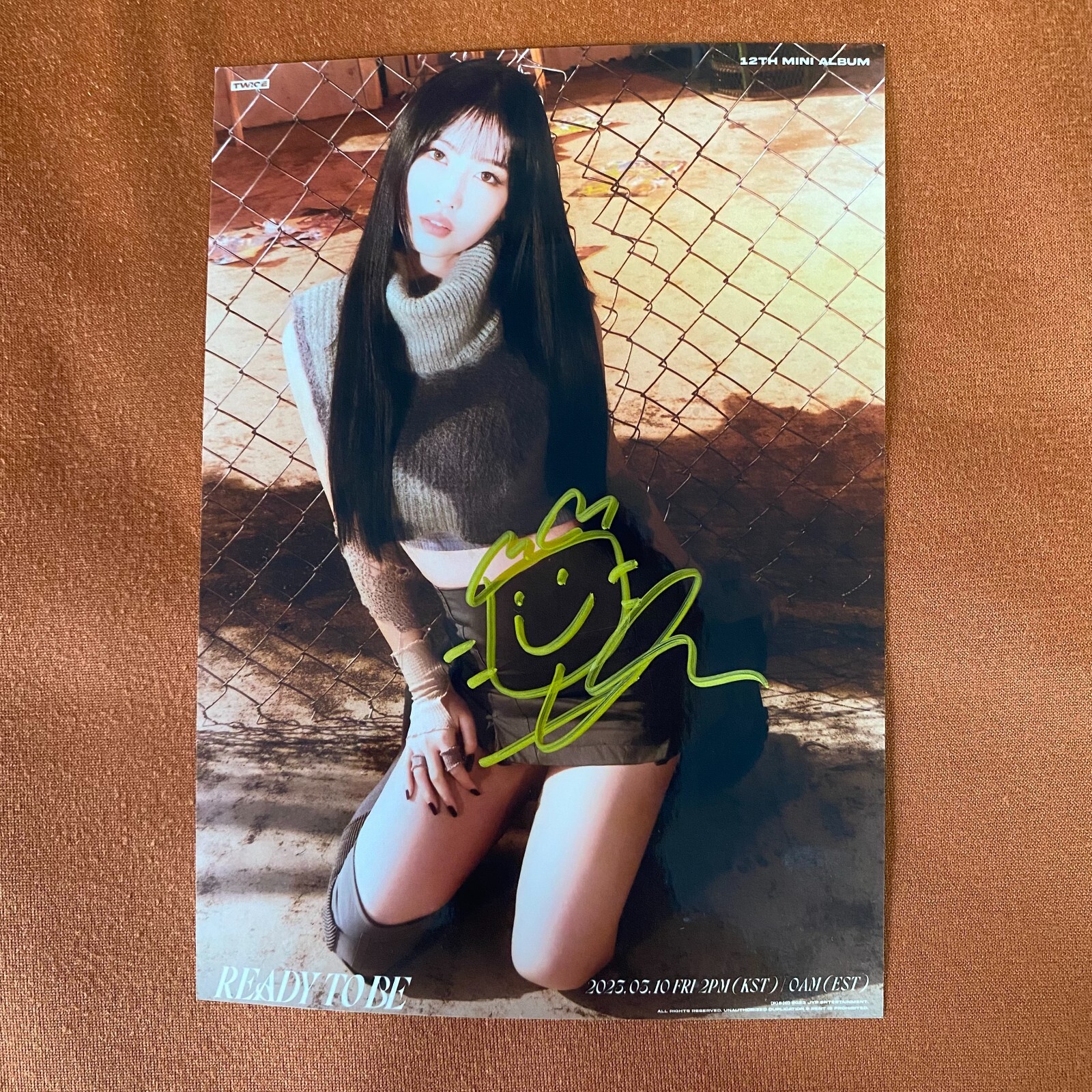 TWICE Ready TO Be Autographed Signed Photo 5*7 K-POP Collection 2024A