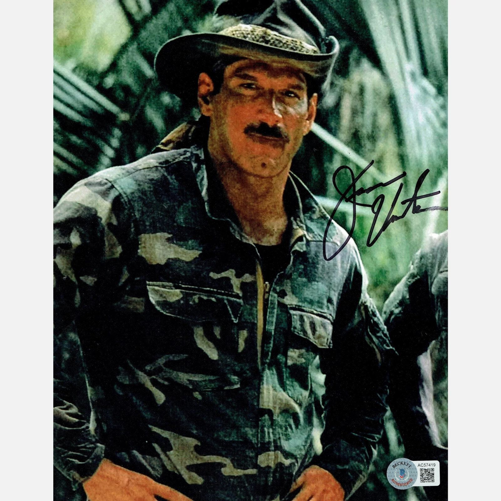 JESSE VENTURA autograph BECKETT signed 8×10 photography PREDATOR