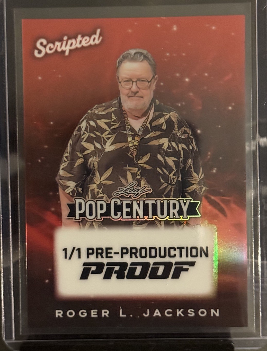 Roger L Jackson 1/1 Proof 2026 Pop Century Ghostface Scream Voice Actor