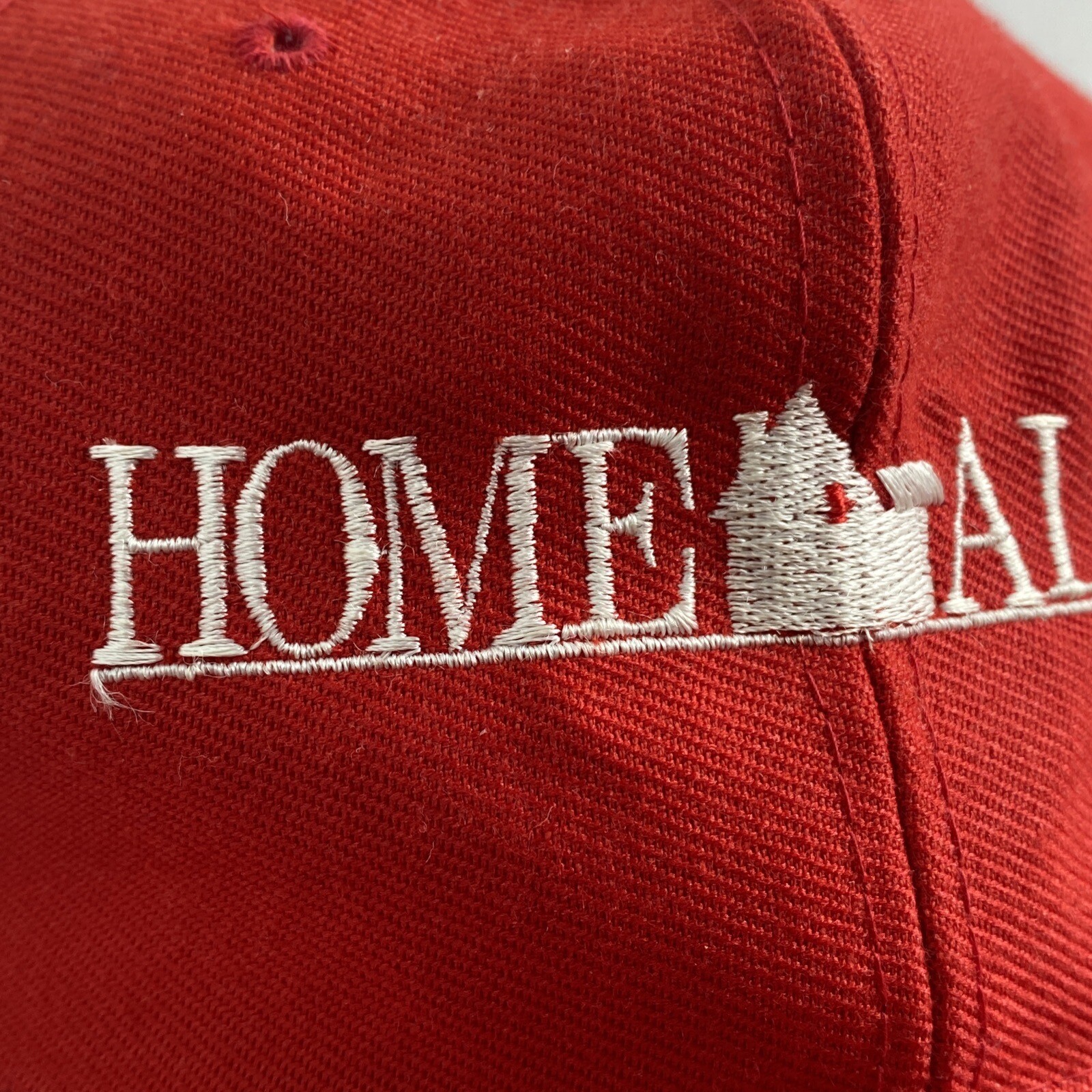 Original 1990 Red Home Alone Movie Promo SnapBack Red Hat Cap VTG