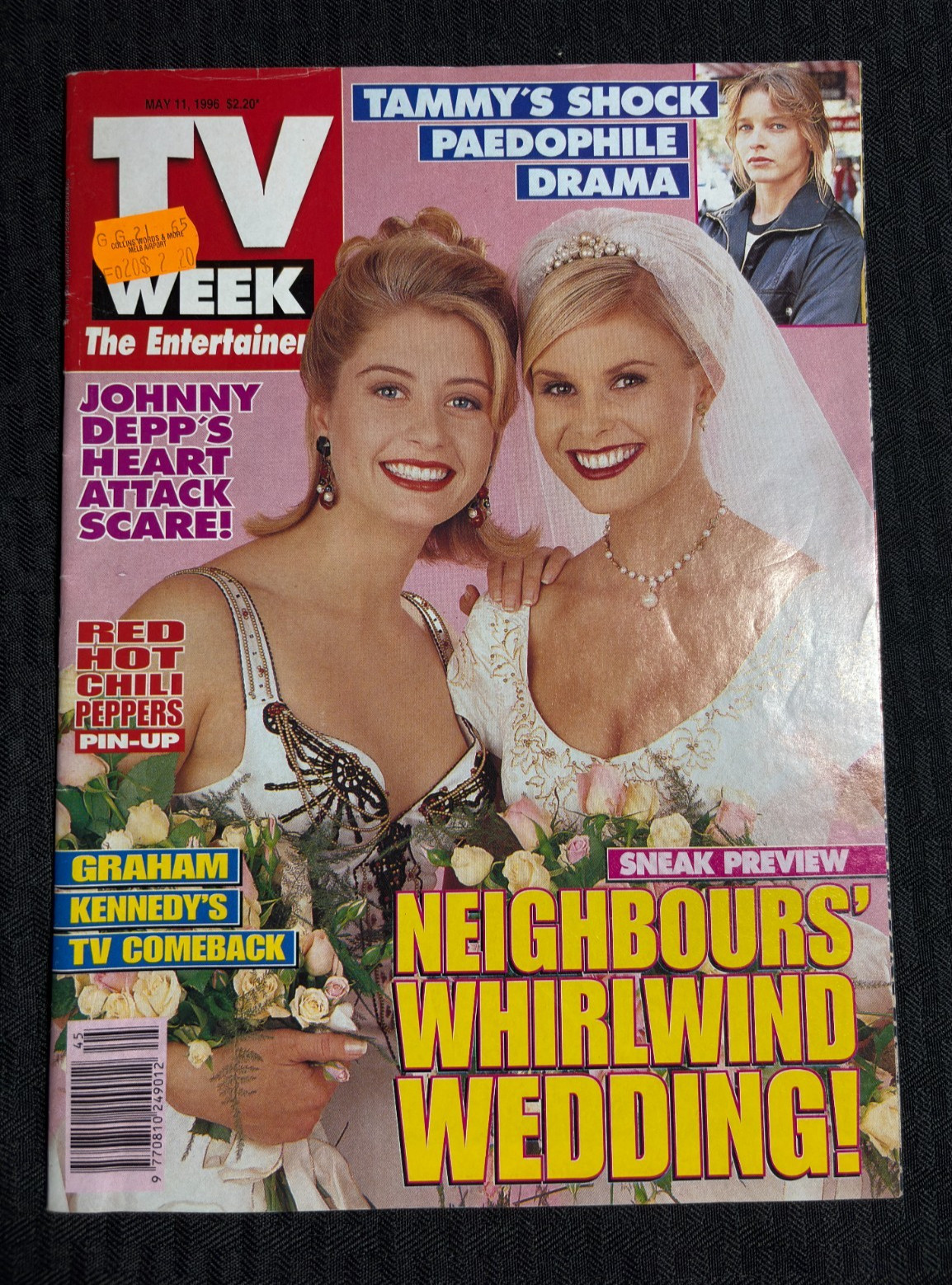 1996 May 11 TV WEEK Australian Magazine VG/FN 5.0 Johnny Depp / Red Hot Chili Pe