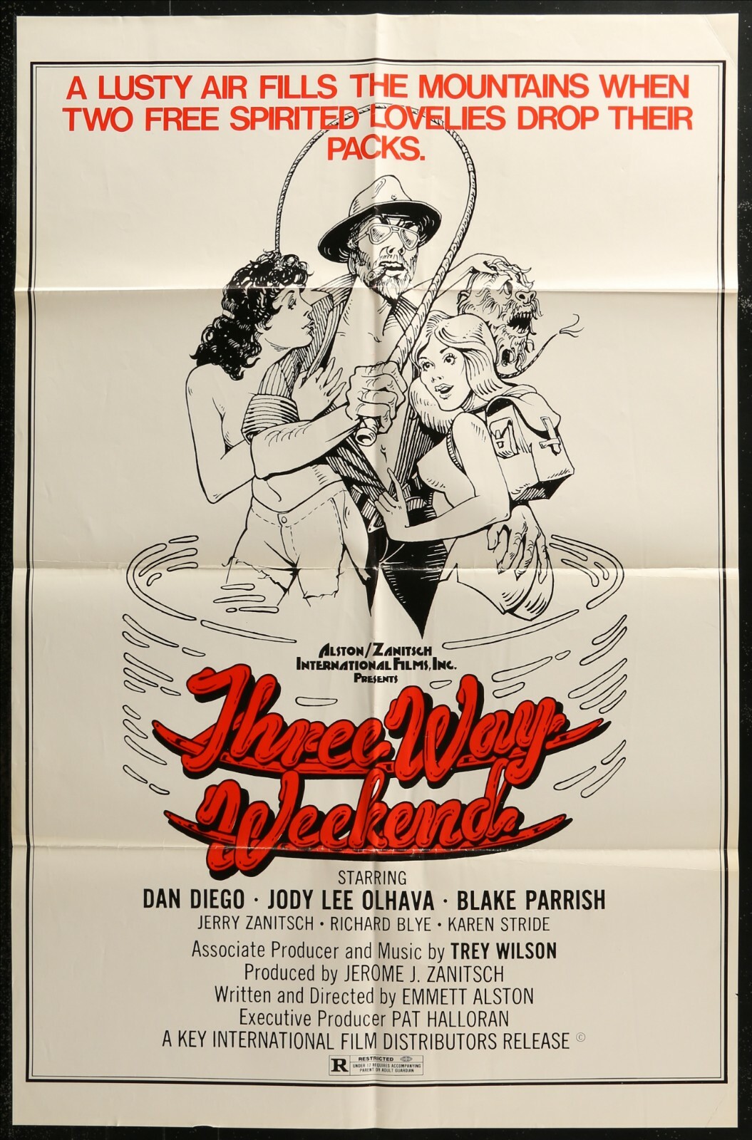Three-Way Weekend (1979) – original movie poster – comedy sexploitation