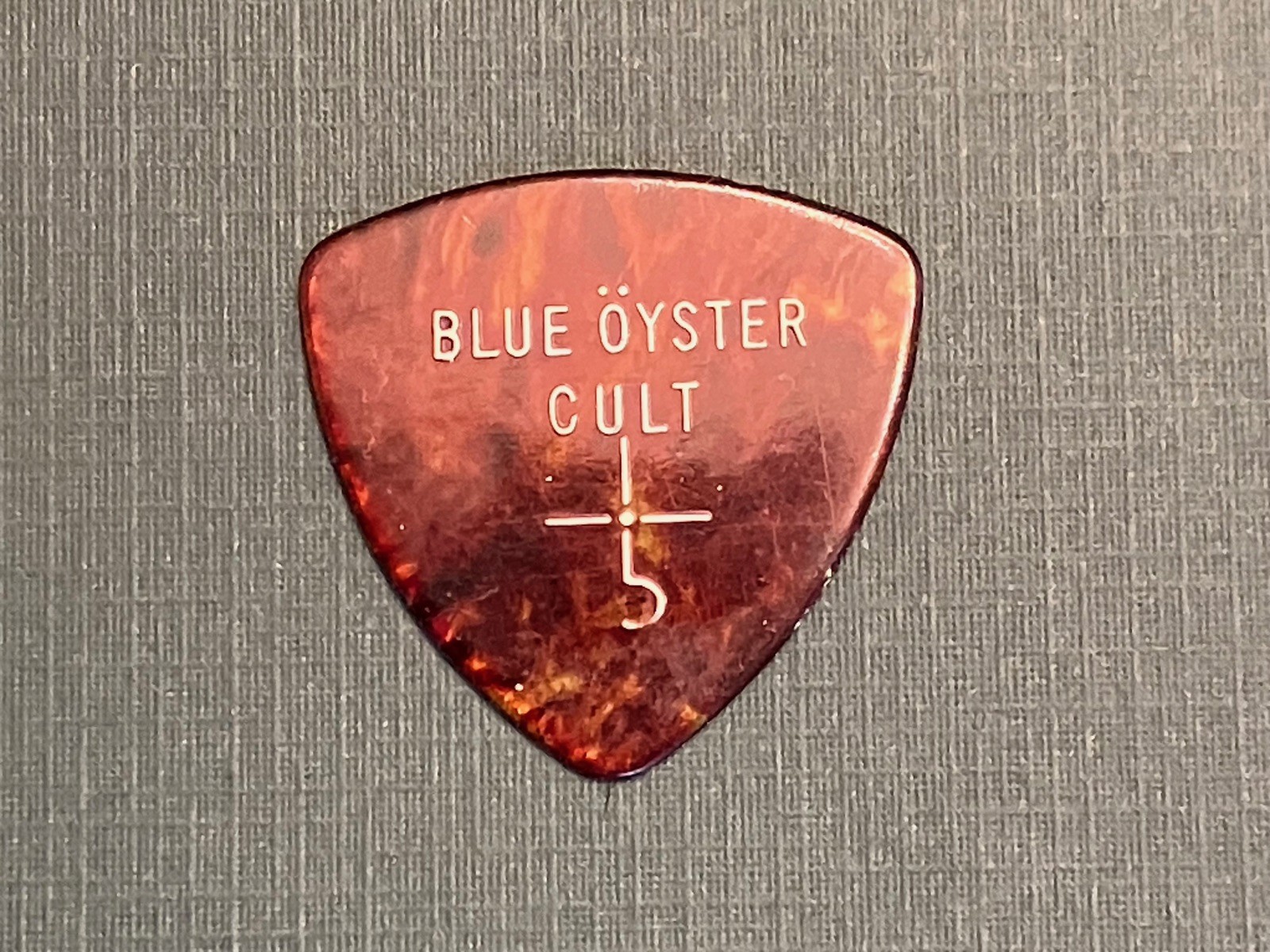 Blue Oyster Cult Guitar Pick Late 1970’s “Buck Dharma” Stage Used