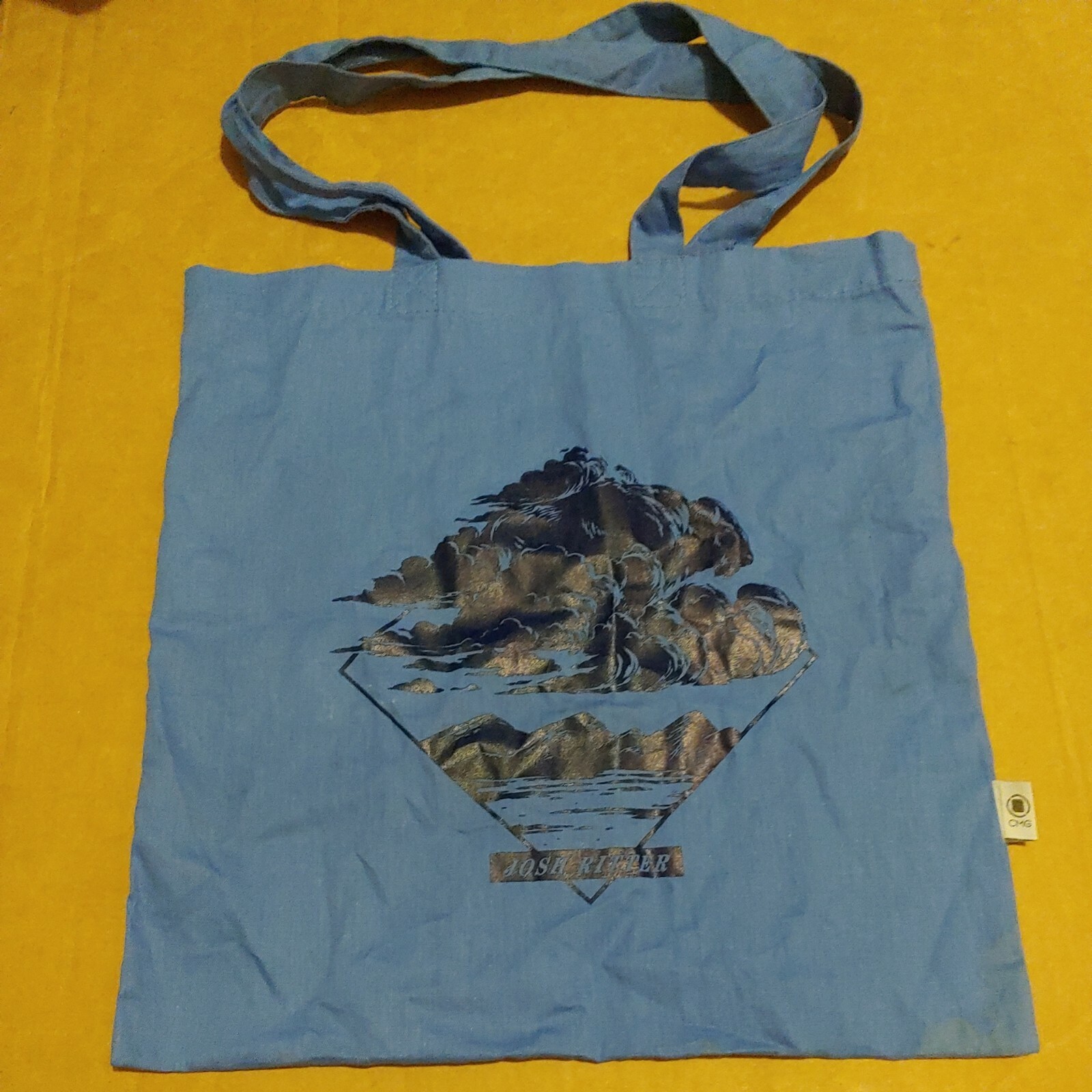 Josh Ritter Blue Tote Bag (STAIN SEE PICS) CMG Vintage Music