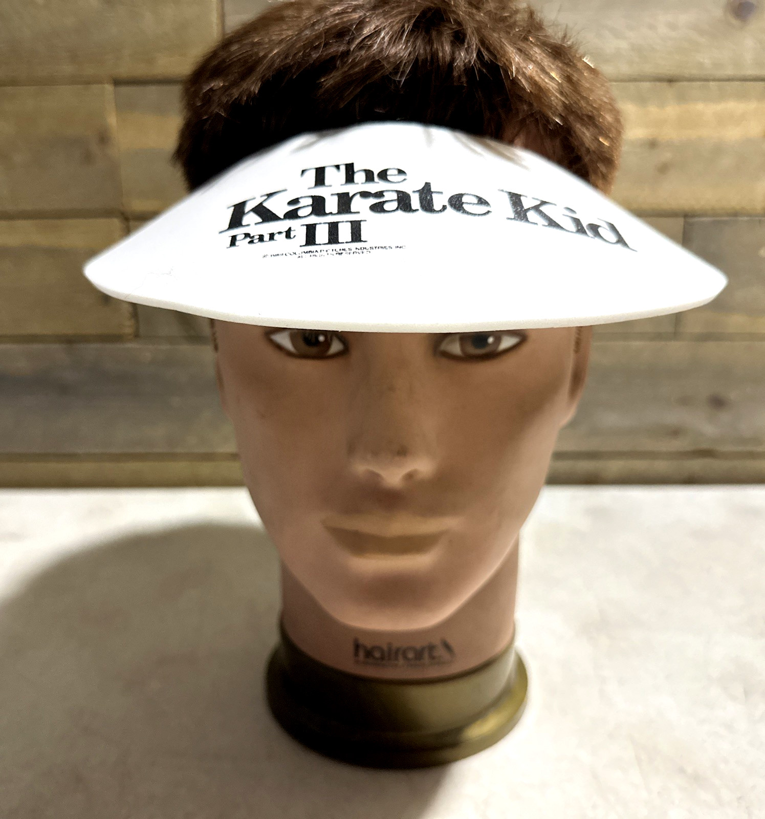 Vintage 1989 The Karate Kid 3 Movie Promo Visor Hat Cobra Kai RARE Only 1