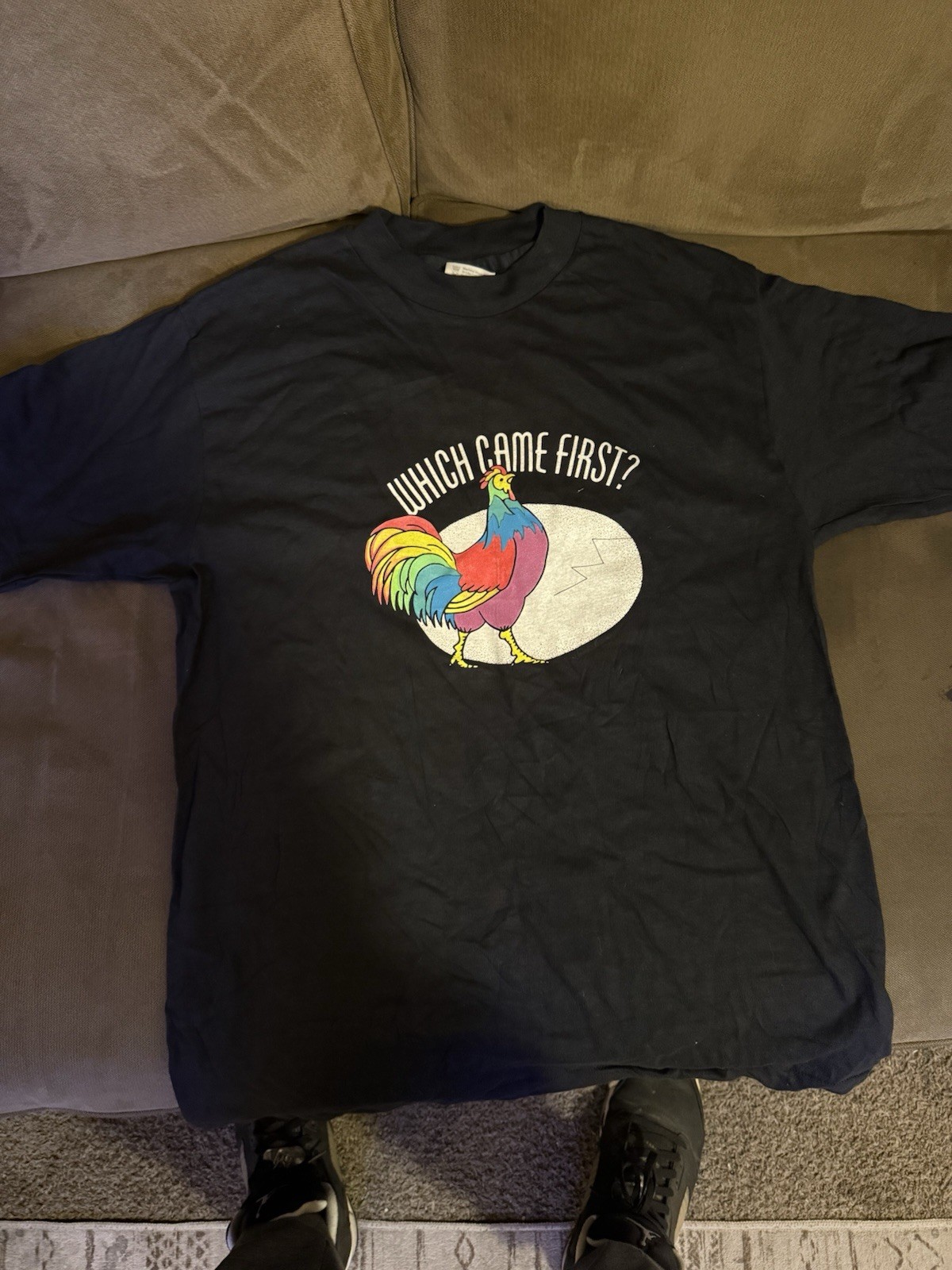 Hanes Beefy-T Grateful Dead Bonnie Raitt NYE 1989-90 Concert T-Shirt L Black