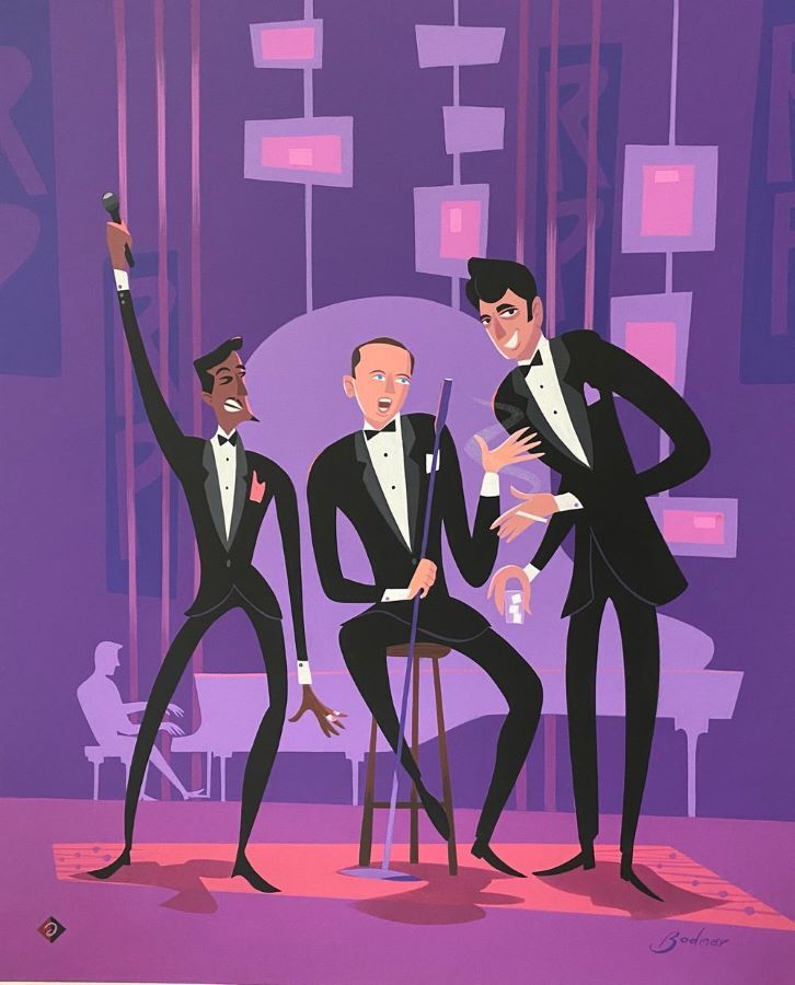 Alan Bodner SIGNED Copacabana Rat Pack Paper Print Limited Edition