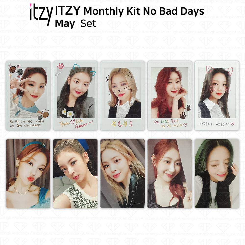 ITZY No Bad Days Monthly Kit May Official Photocard & Exclusive Polaroid KPOP