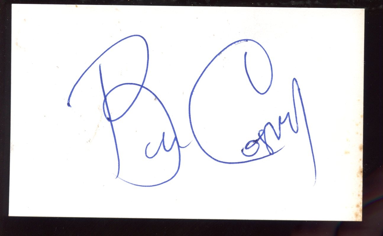 Bill Cosby Autographed Index Card
