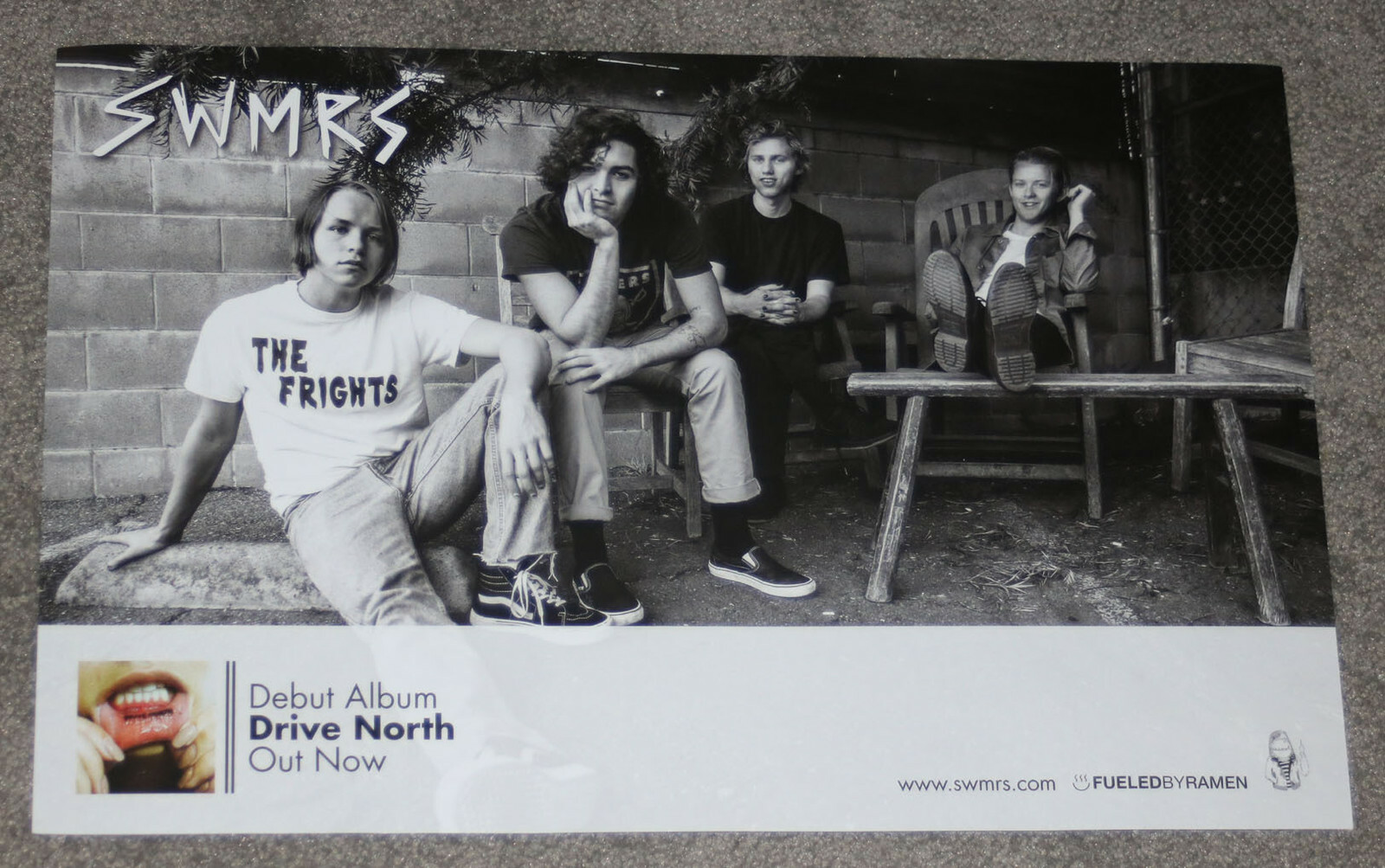 SWMRS – Drive North – 2016 USA promo poster Fueled By Ramen Billie Joe Armstrong